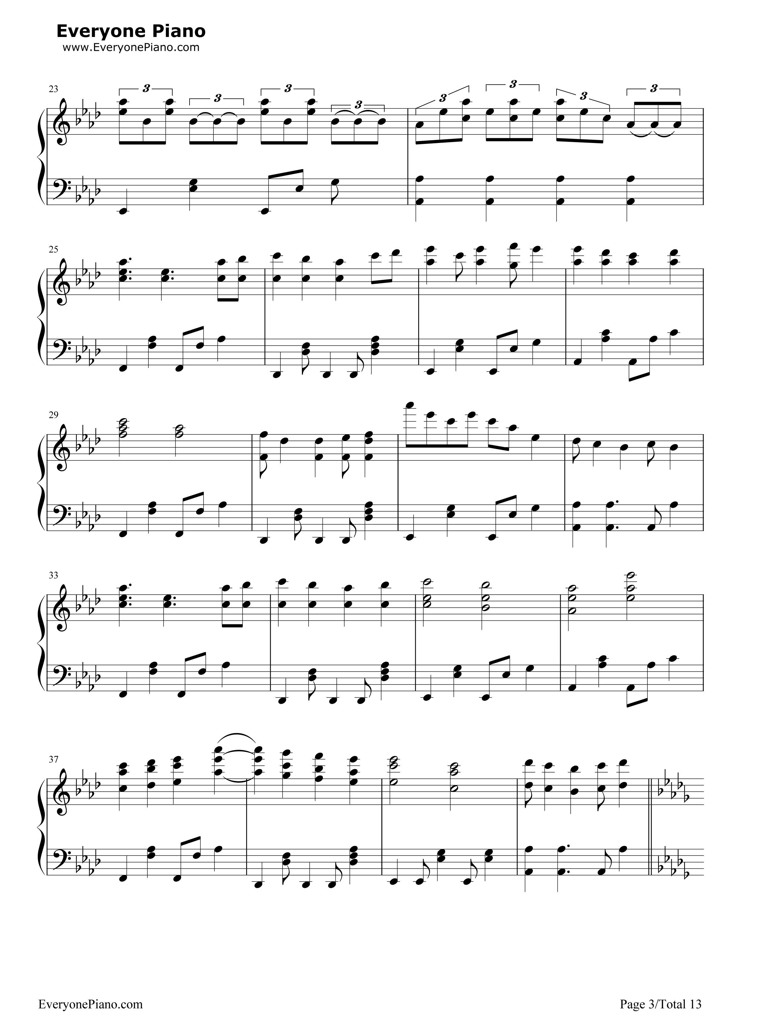 初音未来的消失钢琴谱_cosMo__暴走P__触手猴