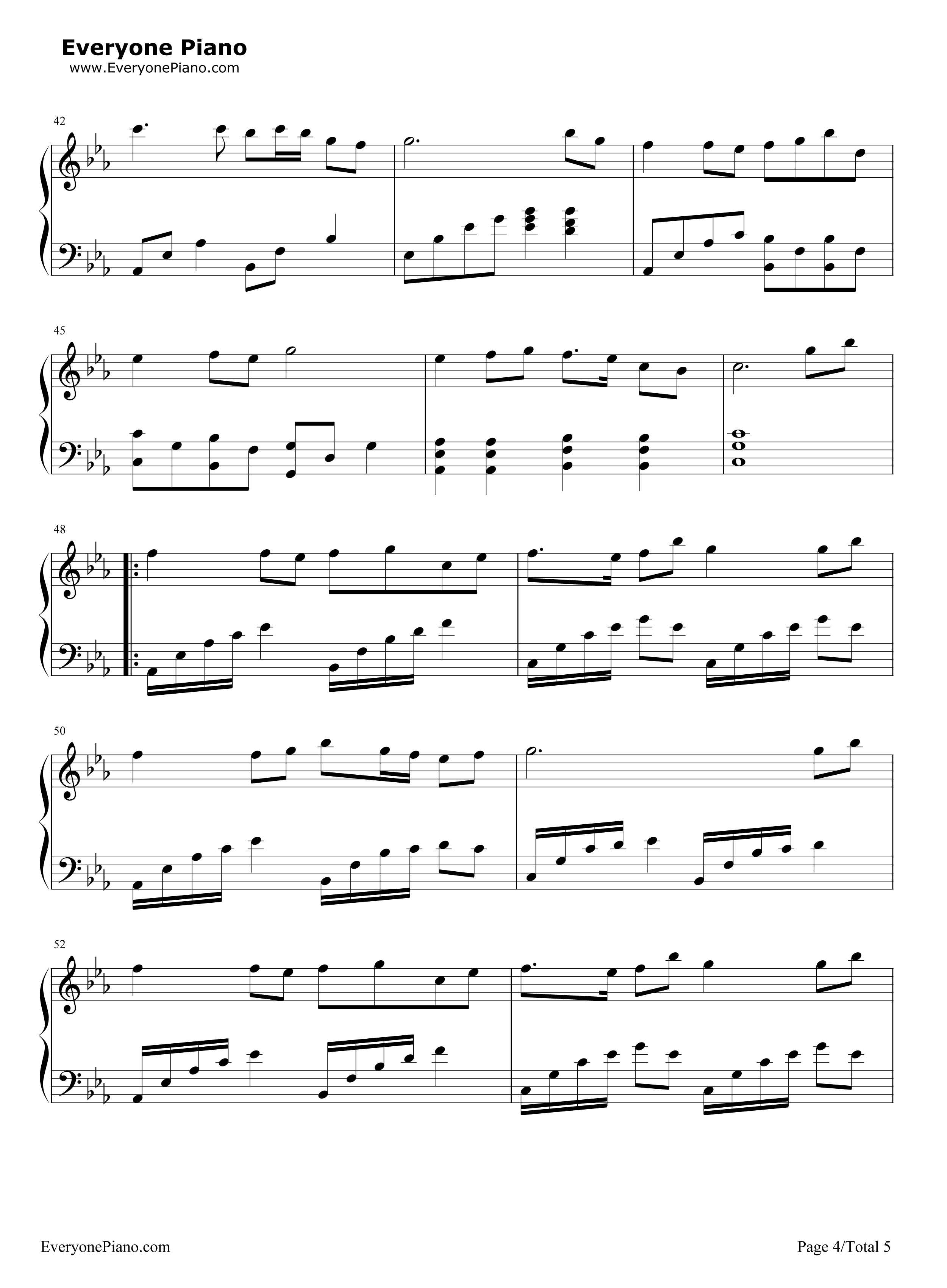 梦与叶樱钢琴谱_初音未来__初音ミク