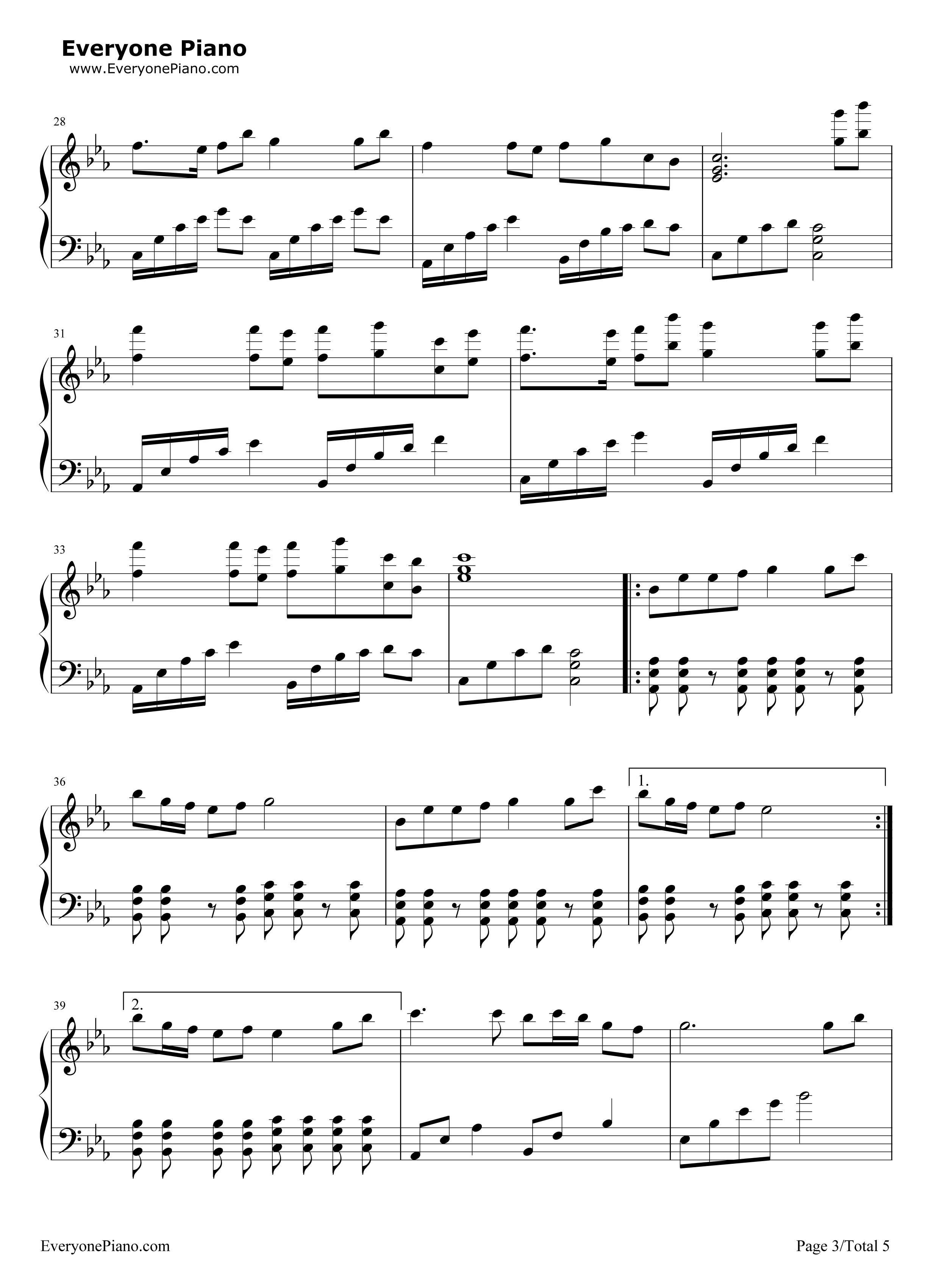 梦与叶樱钢琴谱_初音未来__初音ミク