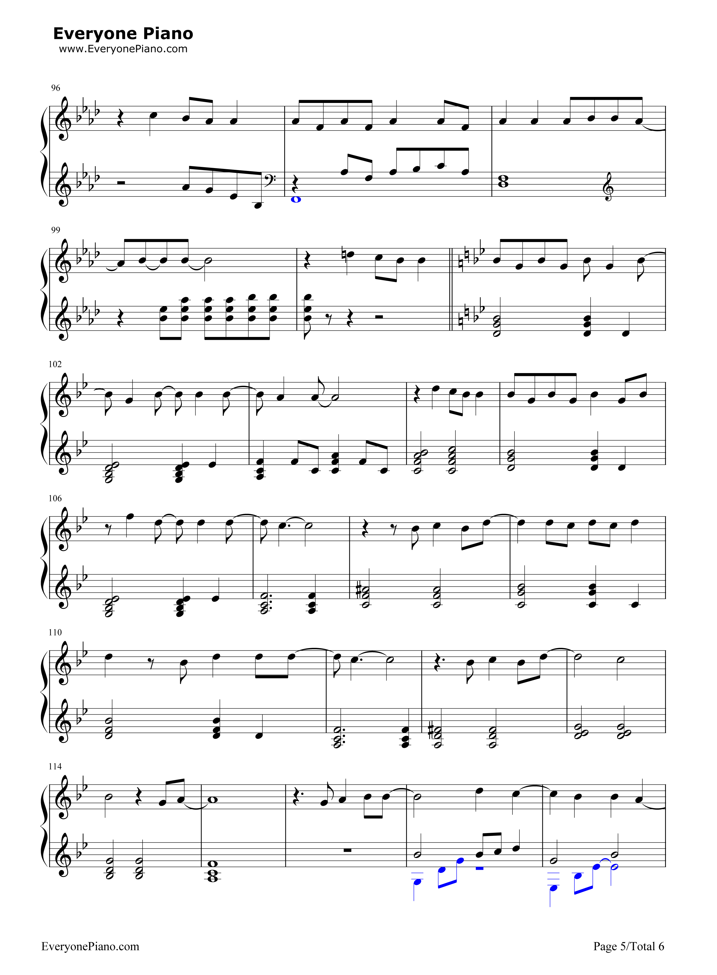 Because_Of_You钢琴谱_凯莉·克莱森__Kelly_Clarkson