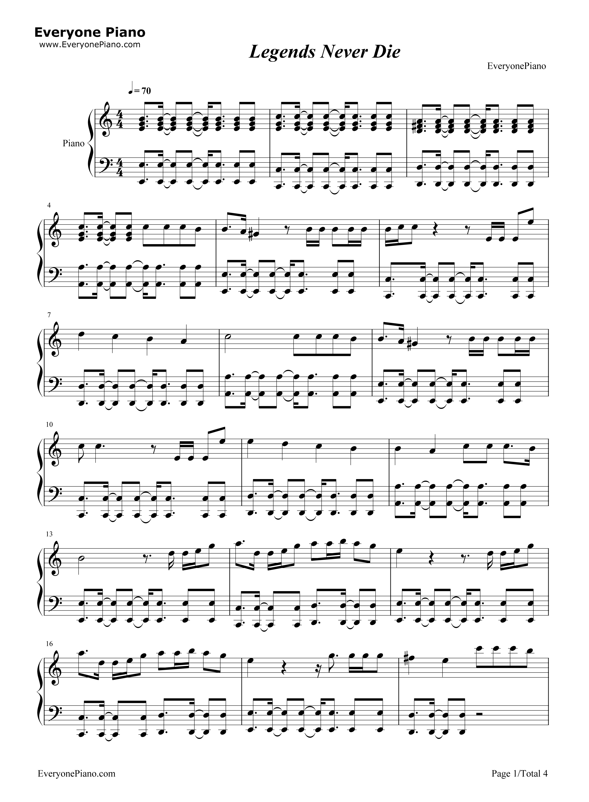 Legends_Never_Die钢琴谱_Against_the_Current