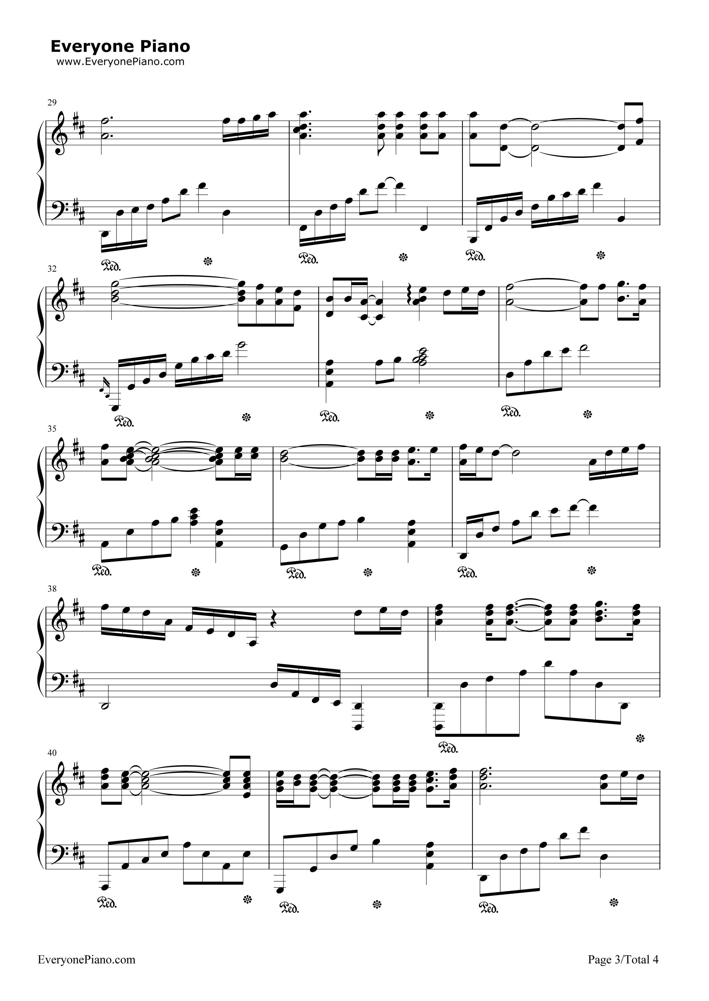 爱是花你是种子钢琴谱_北村春美_宫崎骏