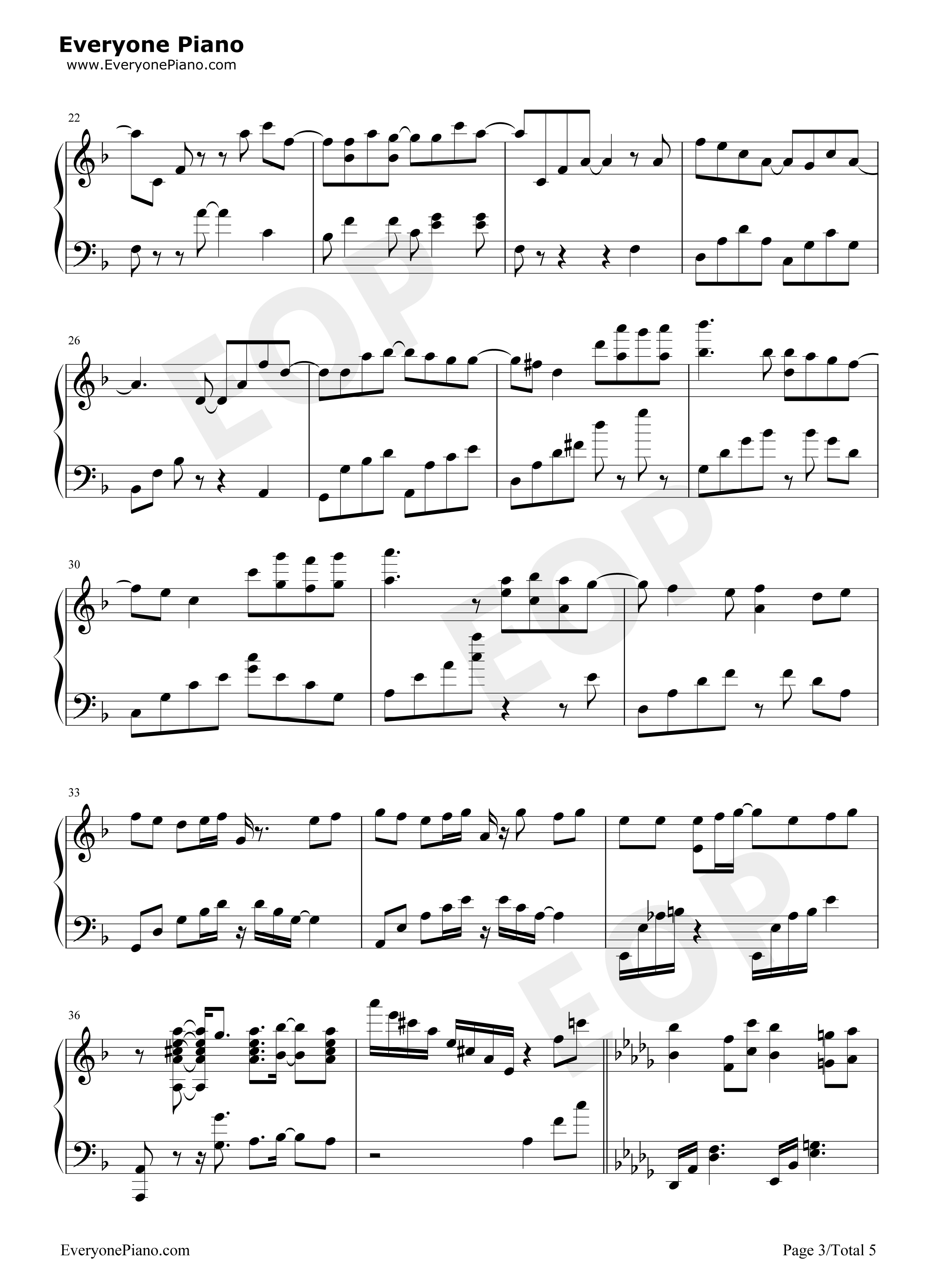 Unfinished钢琴谱_KOTOKO