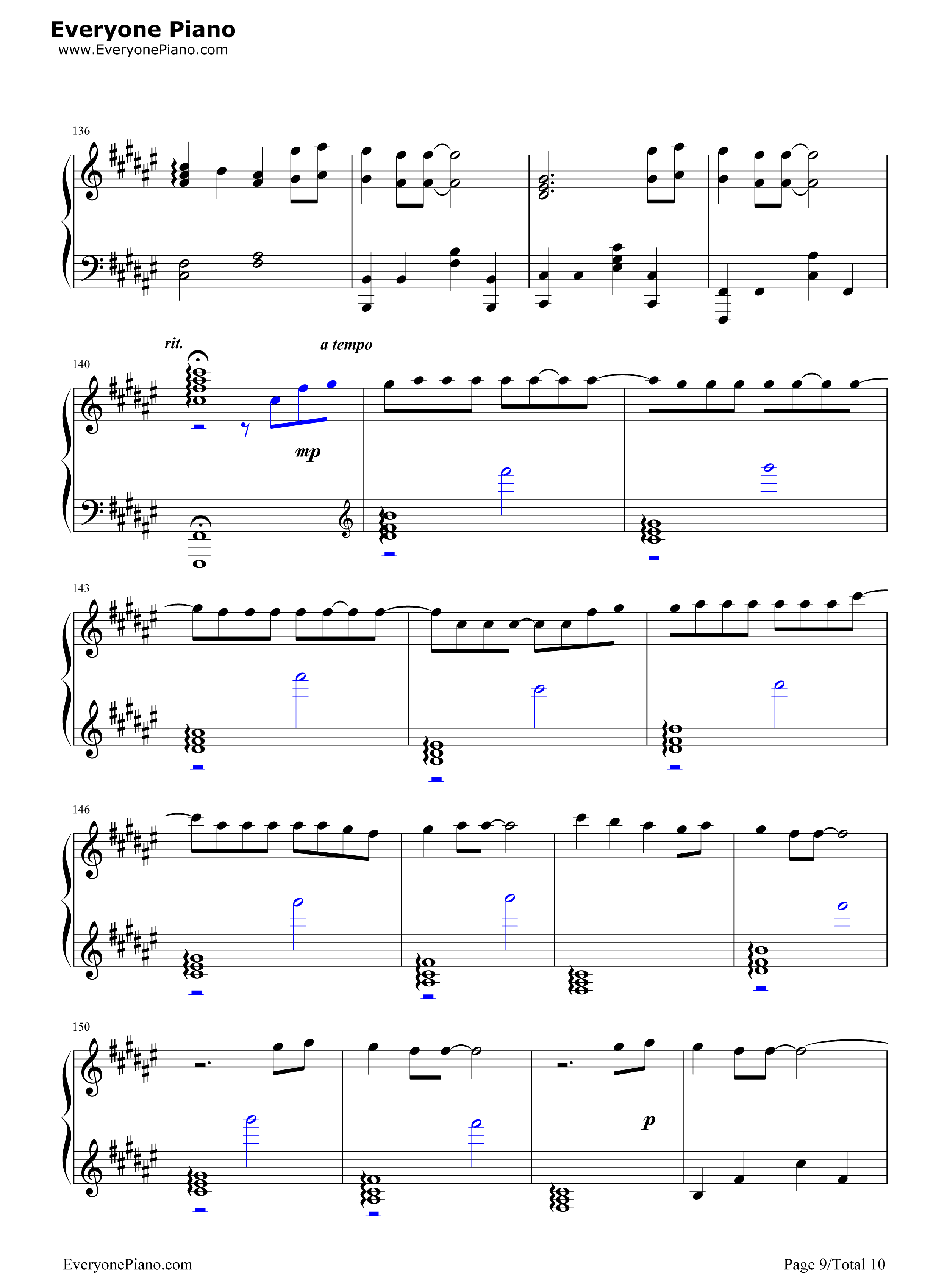 Secret_Base_~君がくれたもの~钢琴谱_ZONE