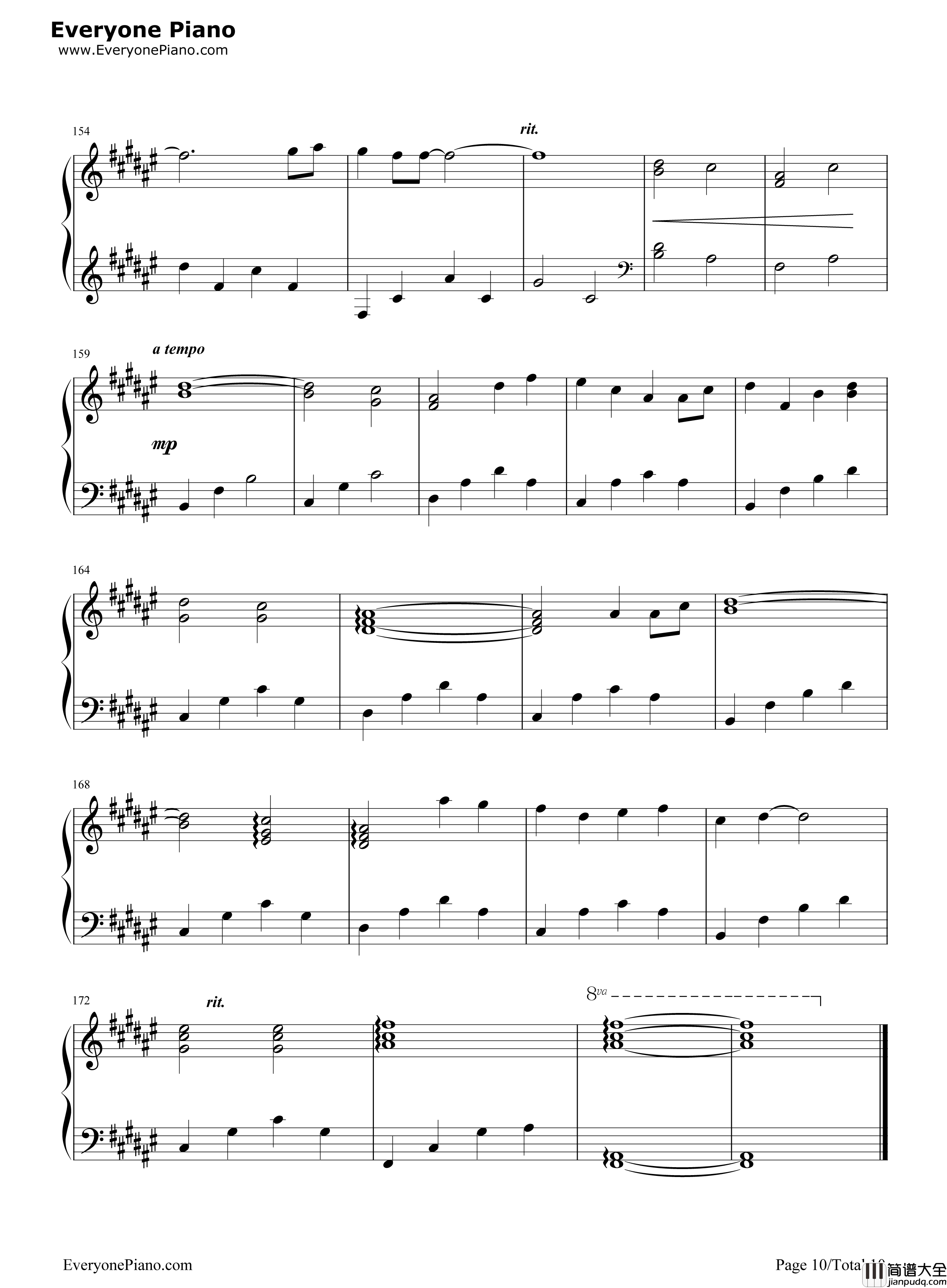 Secret_Base_~君がくれたもの~钢琴谱_ZONE