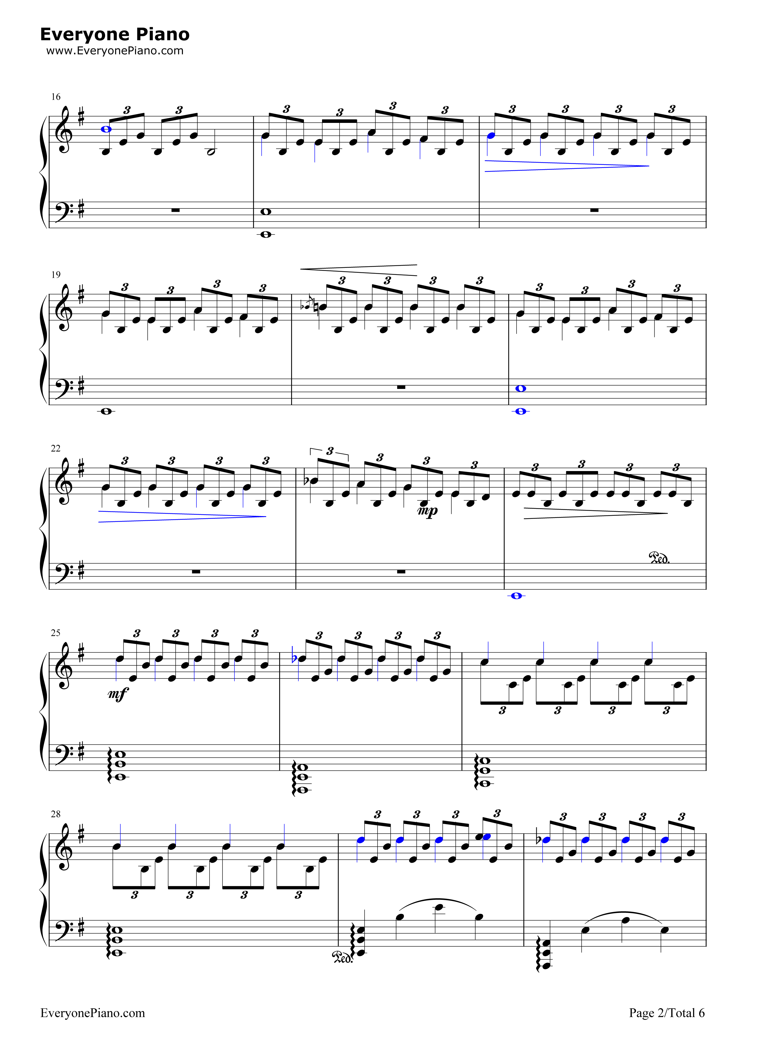 The_Last_of_Us钢琴谱_Gustavo_Santaolalla