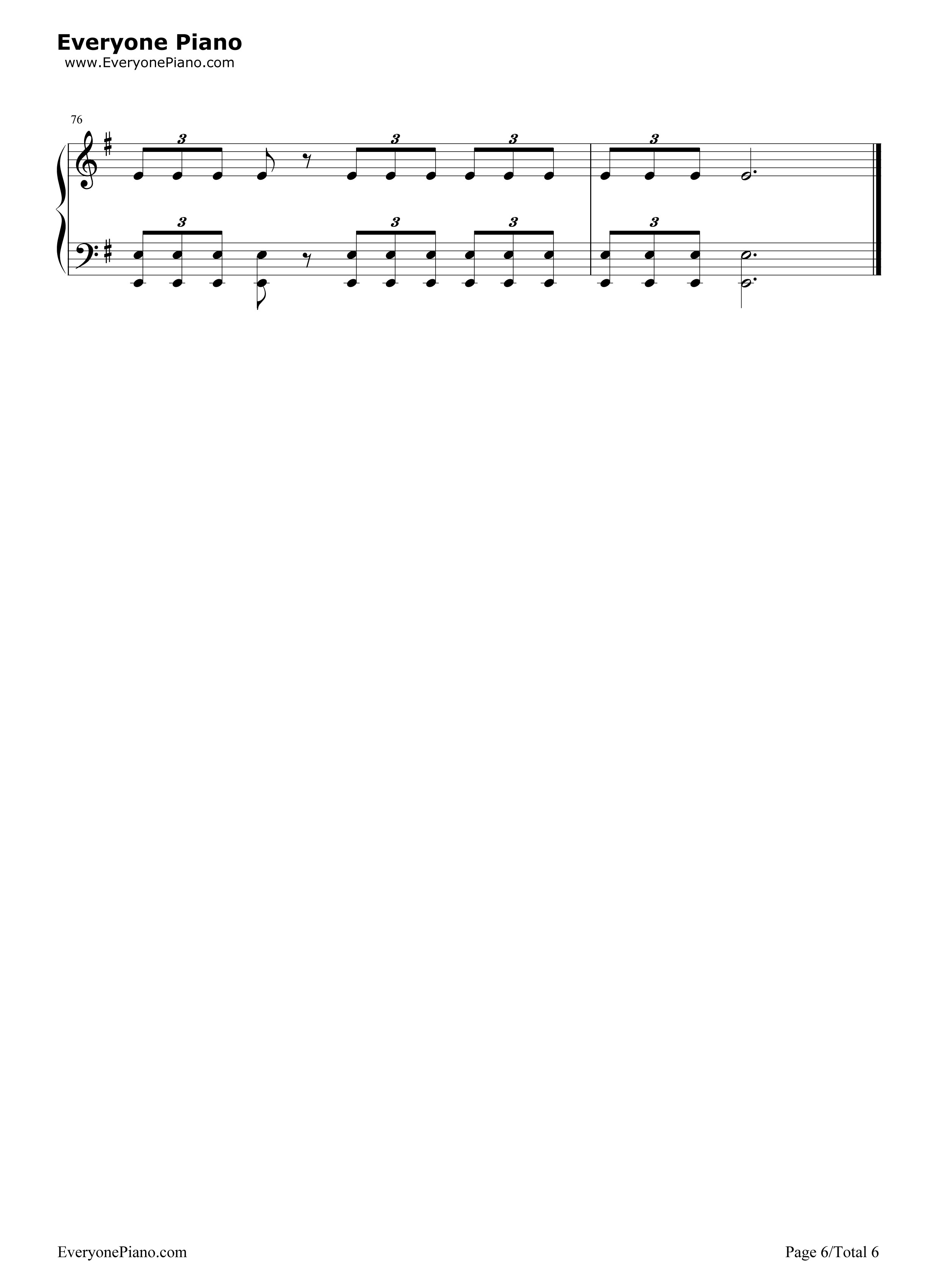 The_Last_of_Us钢琴谱_Gustavo_Santaolalla