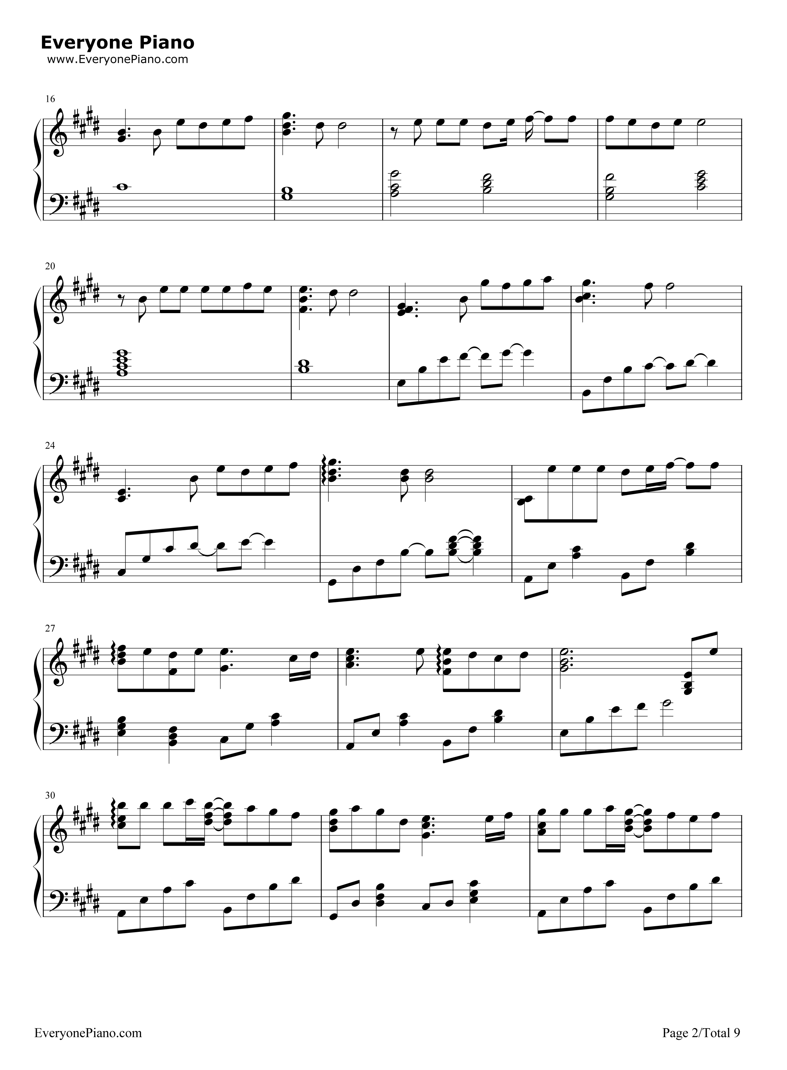 虽然歌声无形钢琴谱_初音ミク