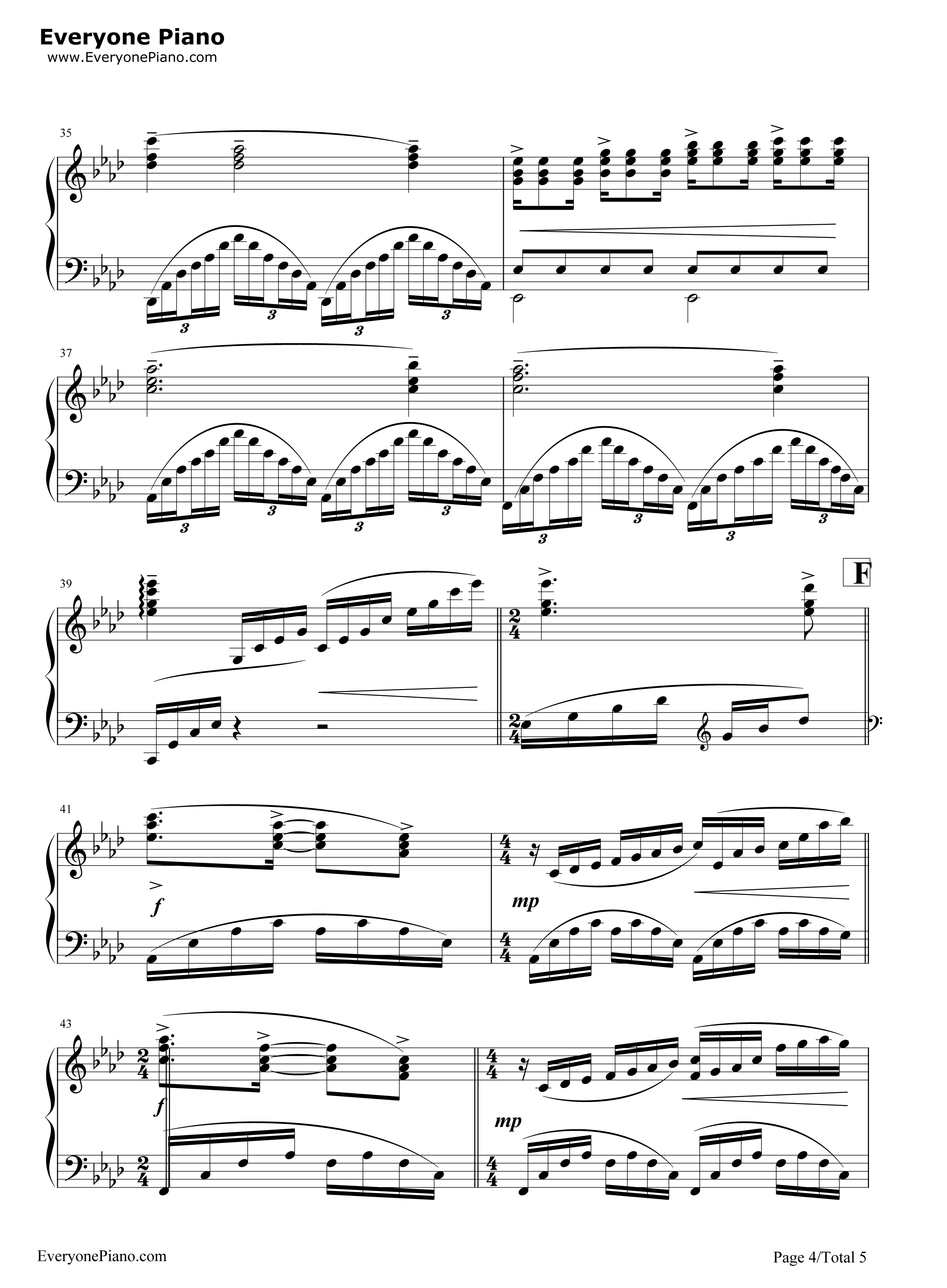 人鬼情未了钢琴谱_理查德·克莱德曼