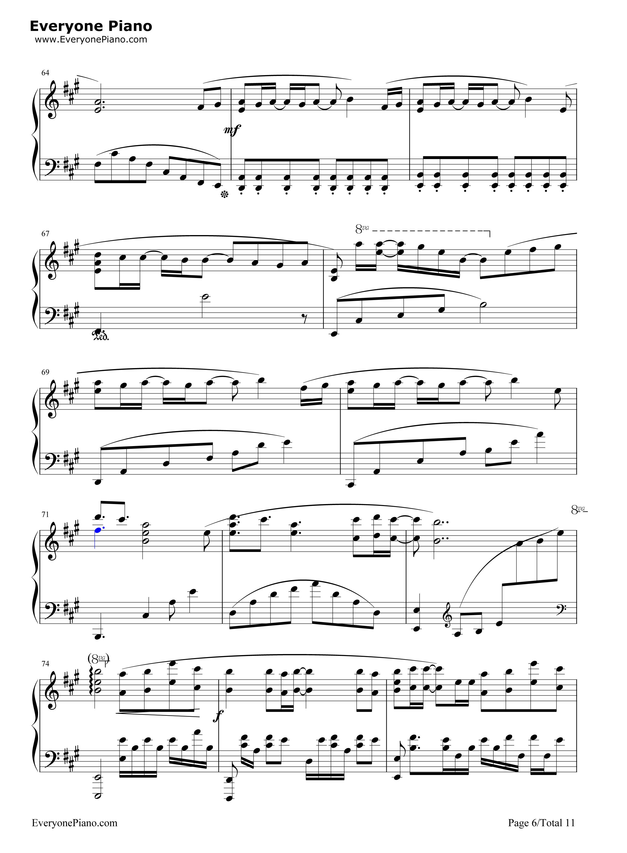 月夜に舞う恋の花钢琴谱_ういにゃす