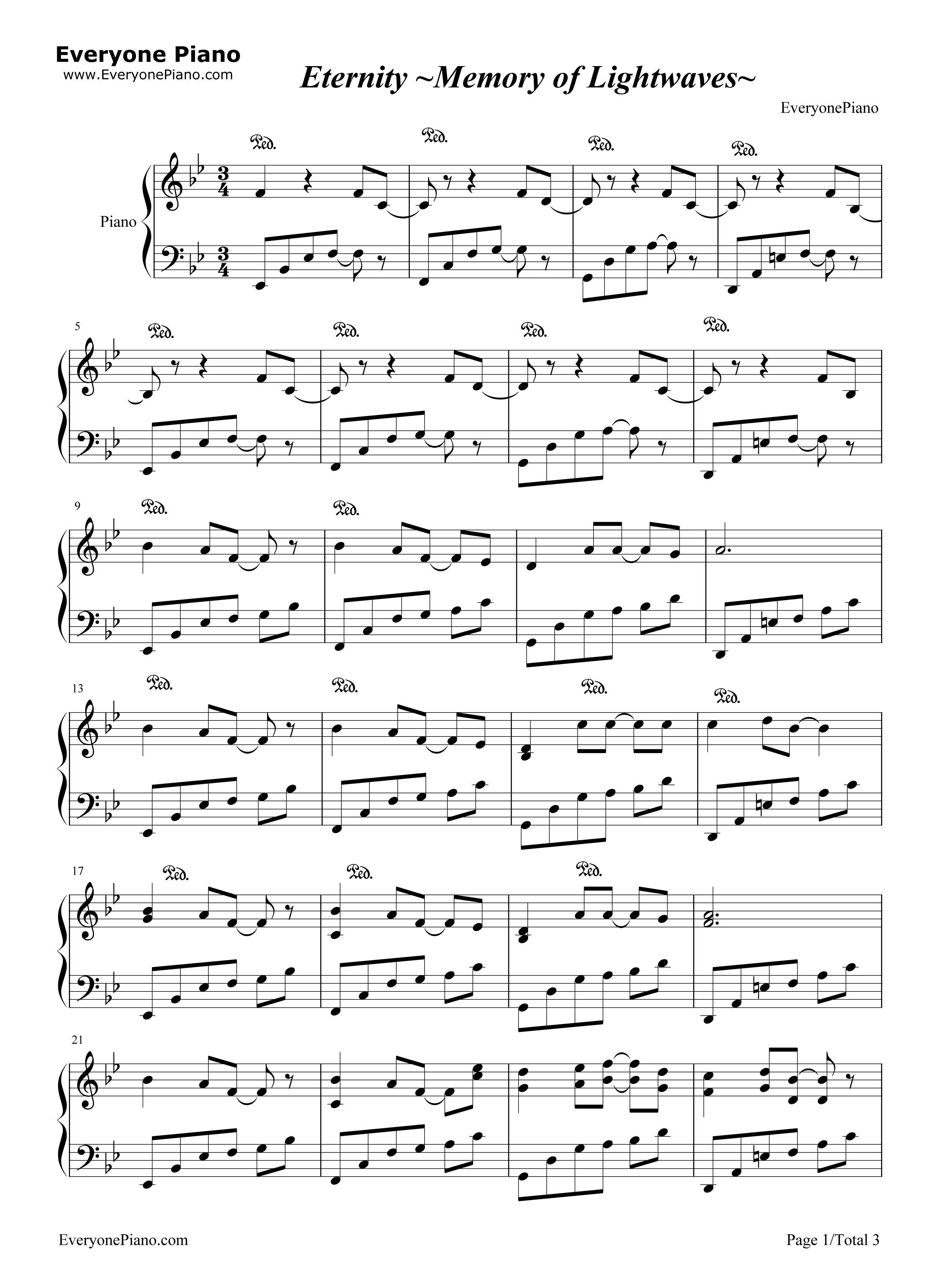 Eternity_Memory_of_Lightwaves钢琴谱_松枝贺子