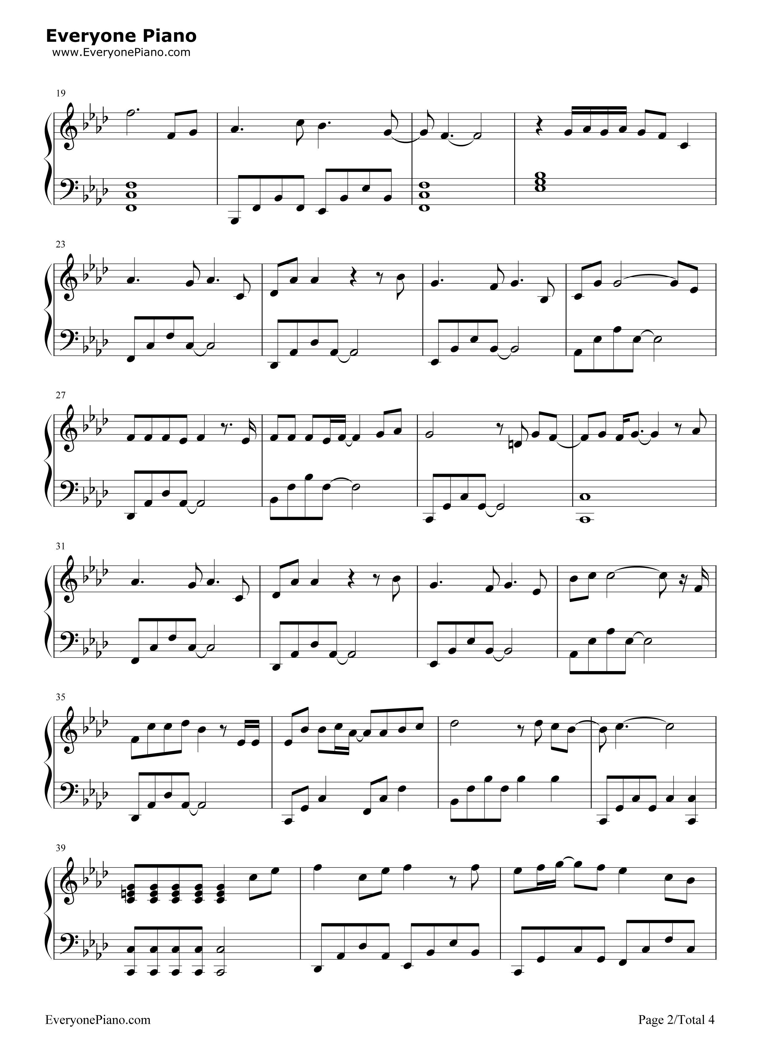 星辰大海是你钢琴谱_魏晨