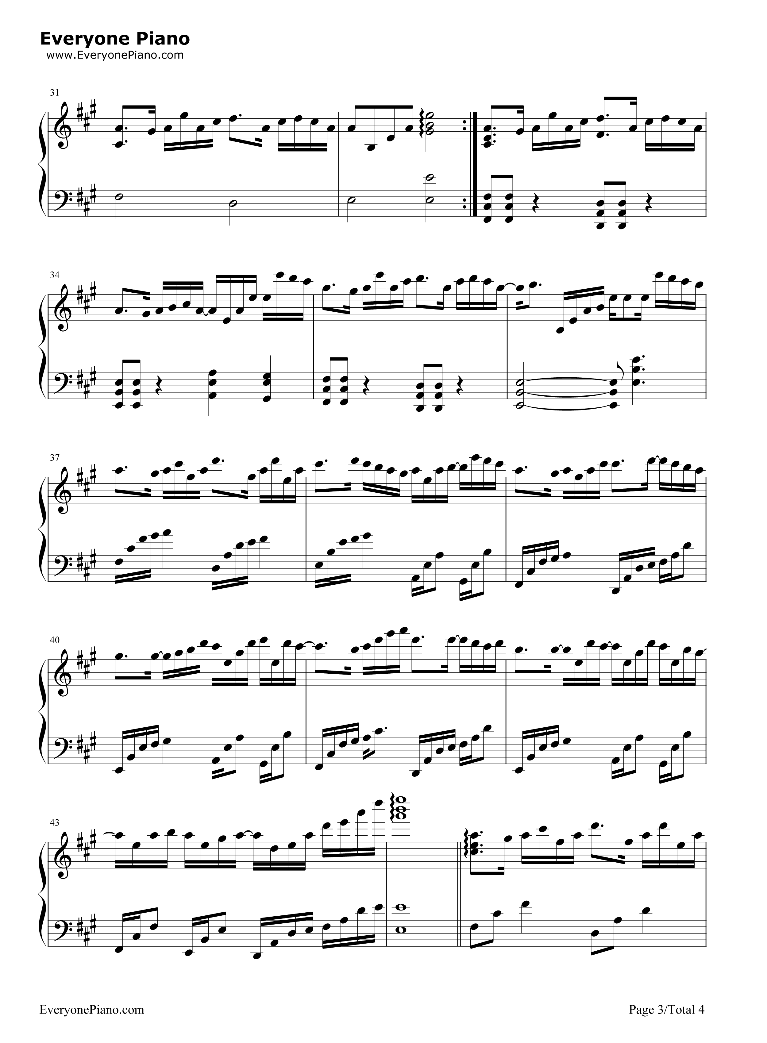 Reflection_Mirror_Night钢琴谱_V.K克