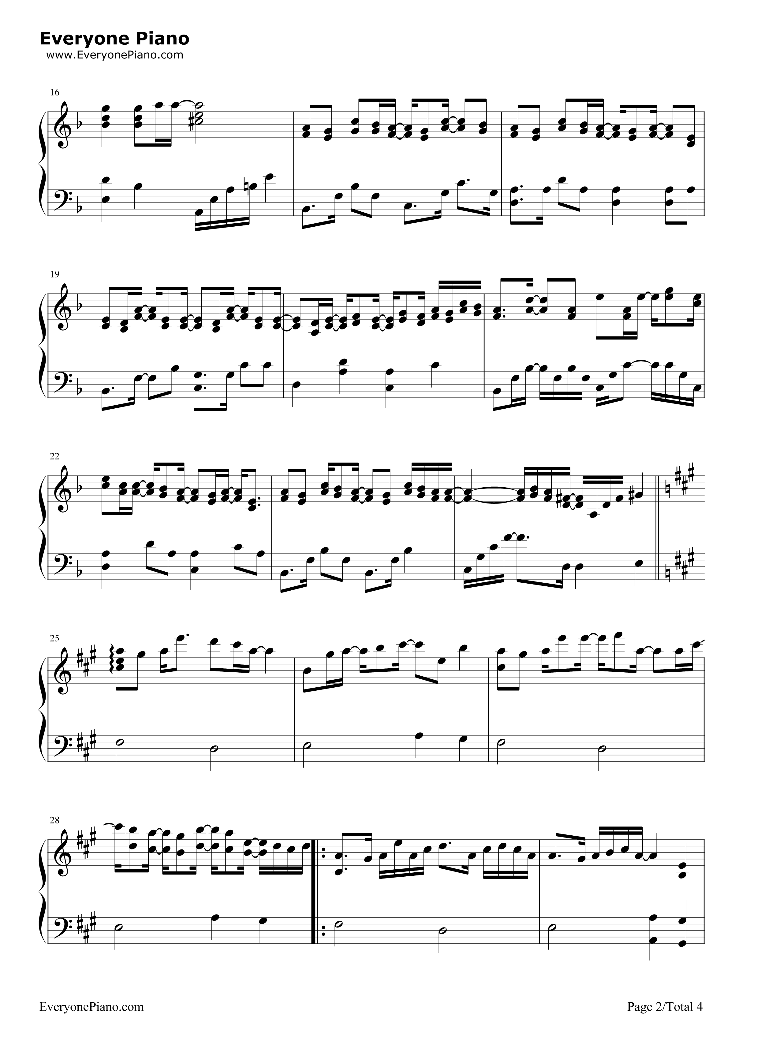 Reflection_Mirror_Night钢琴谱_V.K克