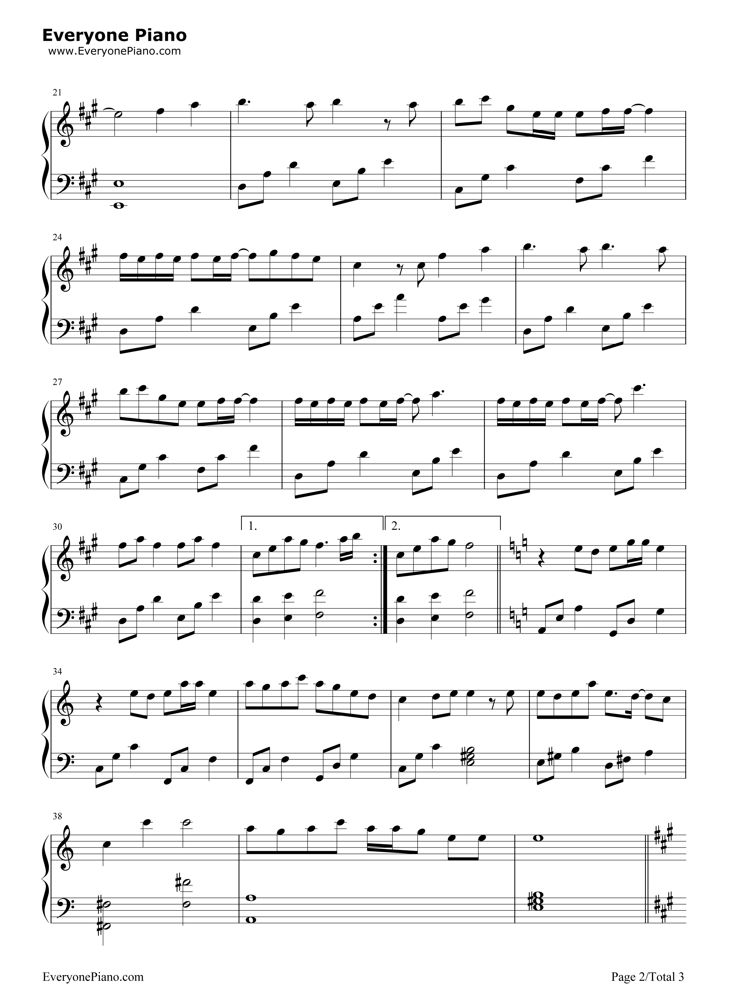 渡月橋_～君_想ふ～钢琴谱_仓木麻衣