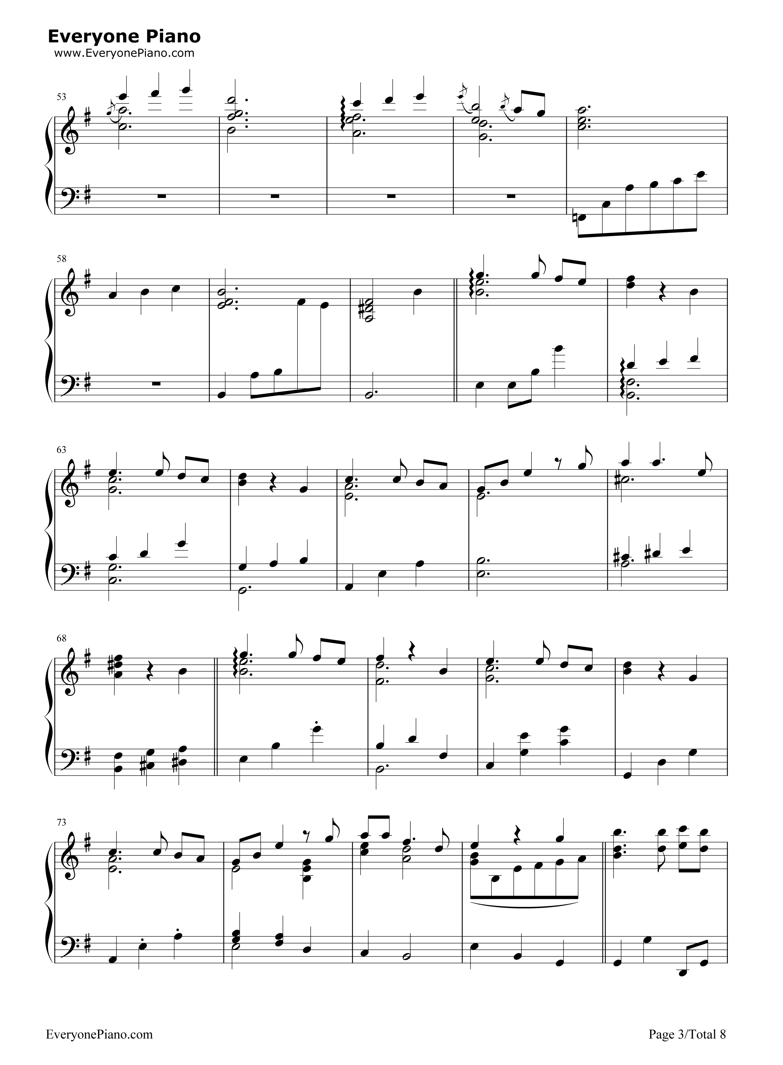 别了夏天钢琴谱_手嶌葵_宫崎骏