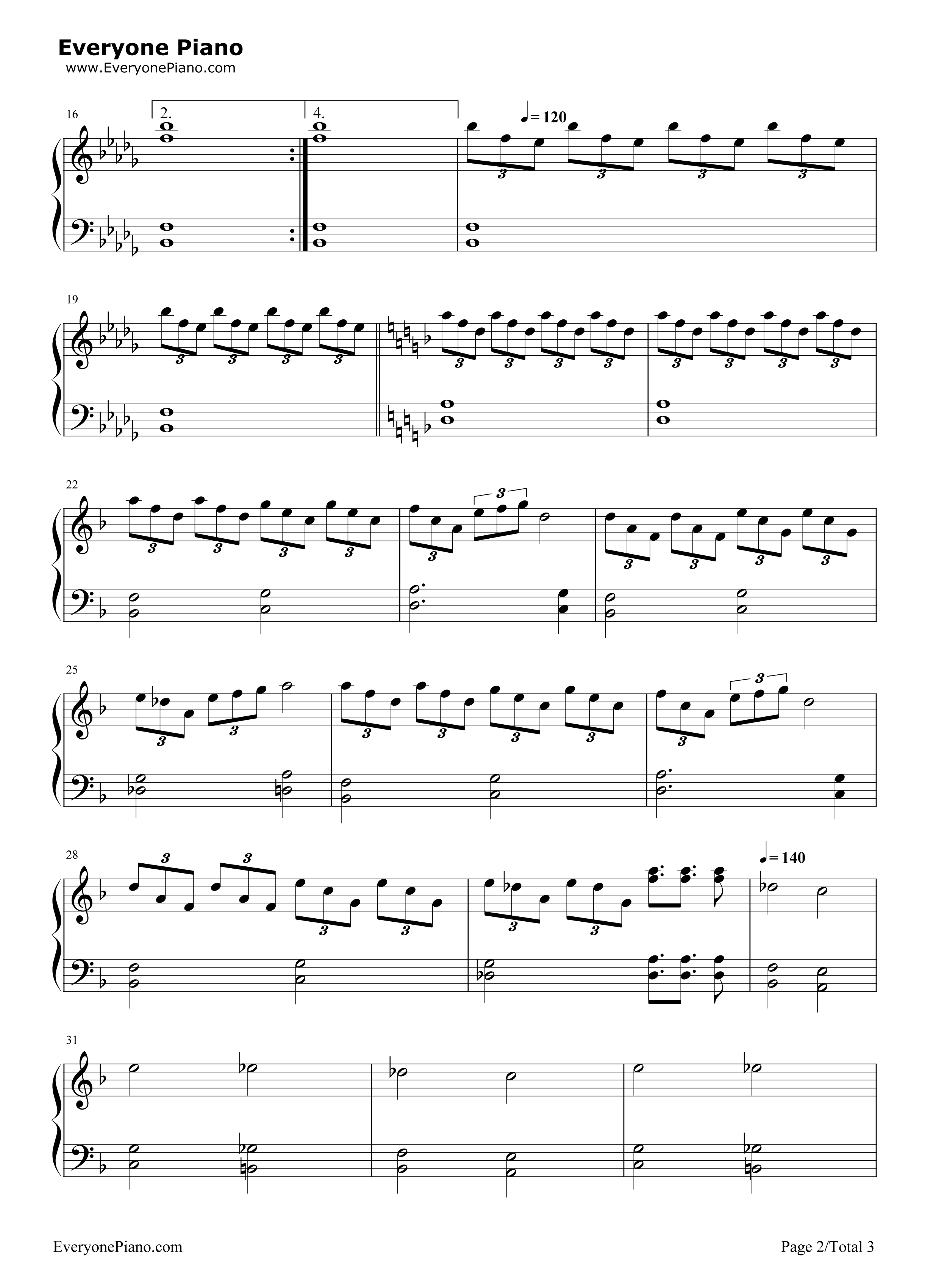 U.N.オーエンは彼女なのか钢琴谱_ZUN__太田顺也