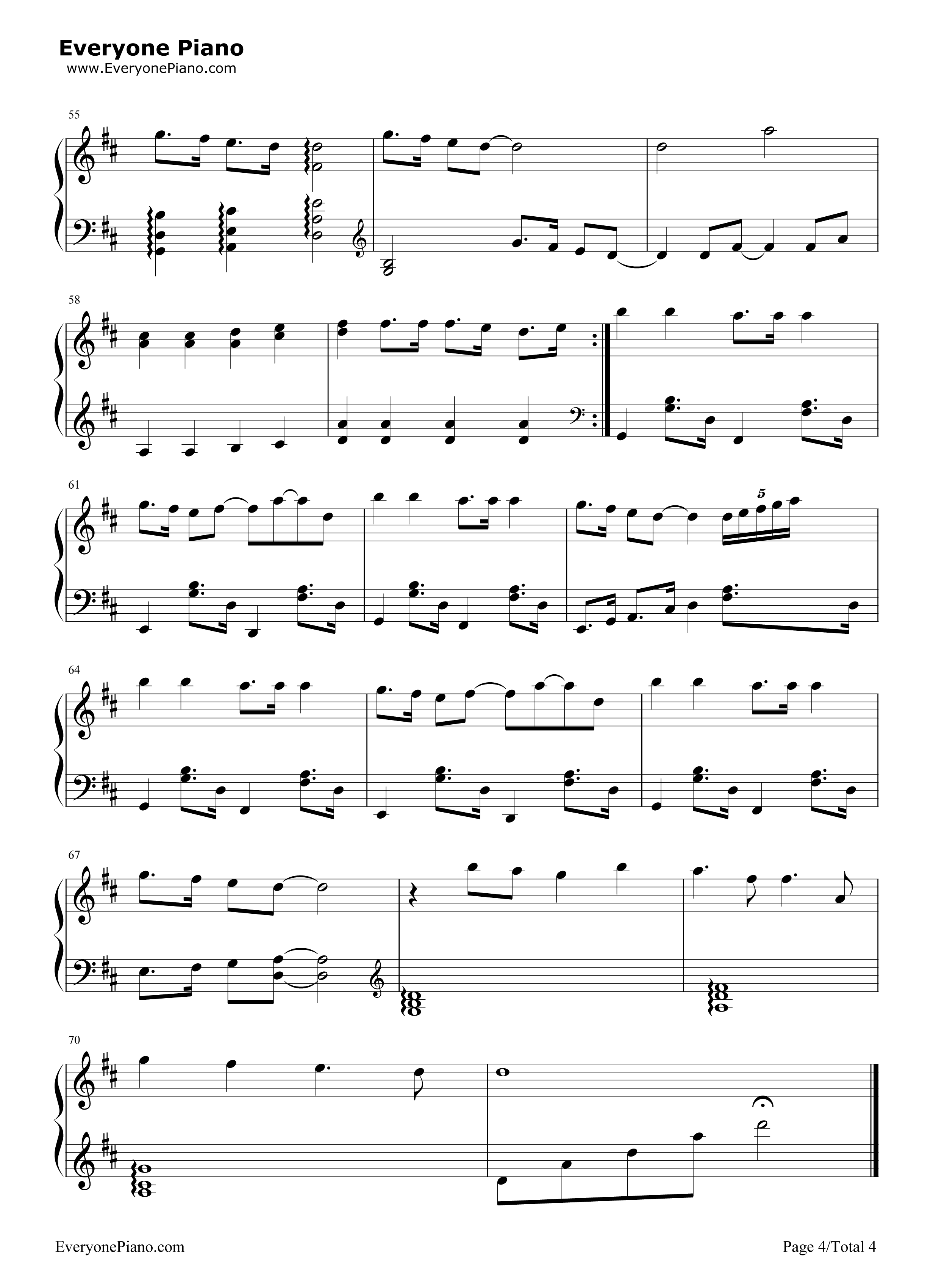 王者同行钢琴谱_陈牧耶