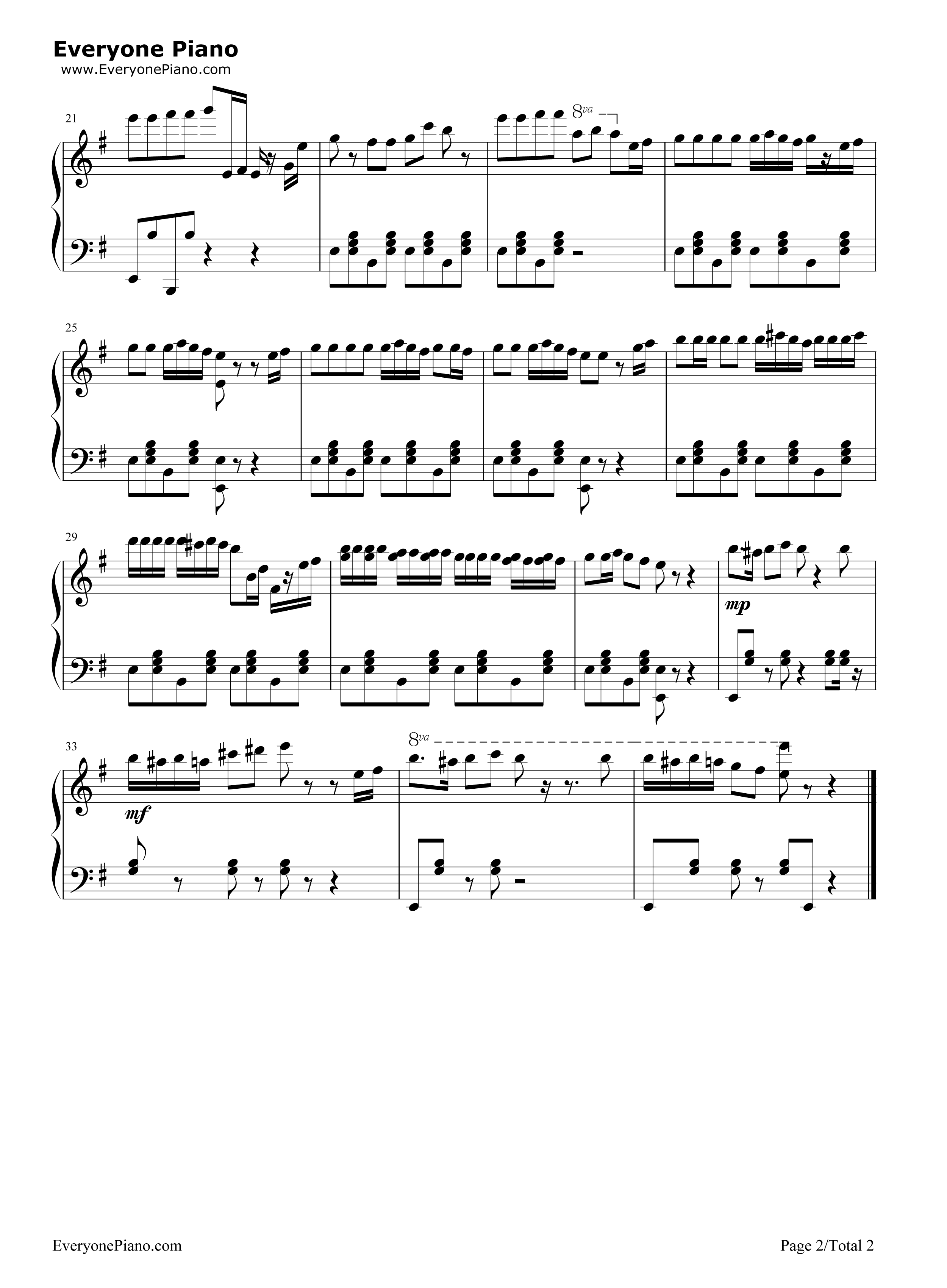 愤怒的小鸟背景音乐钢琴谱_未知