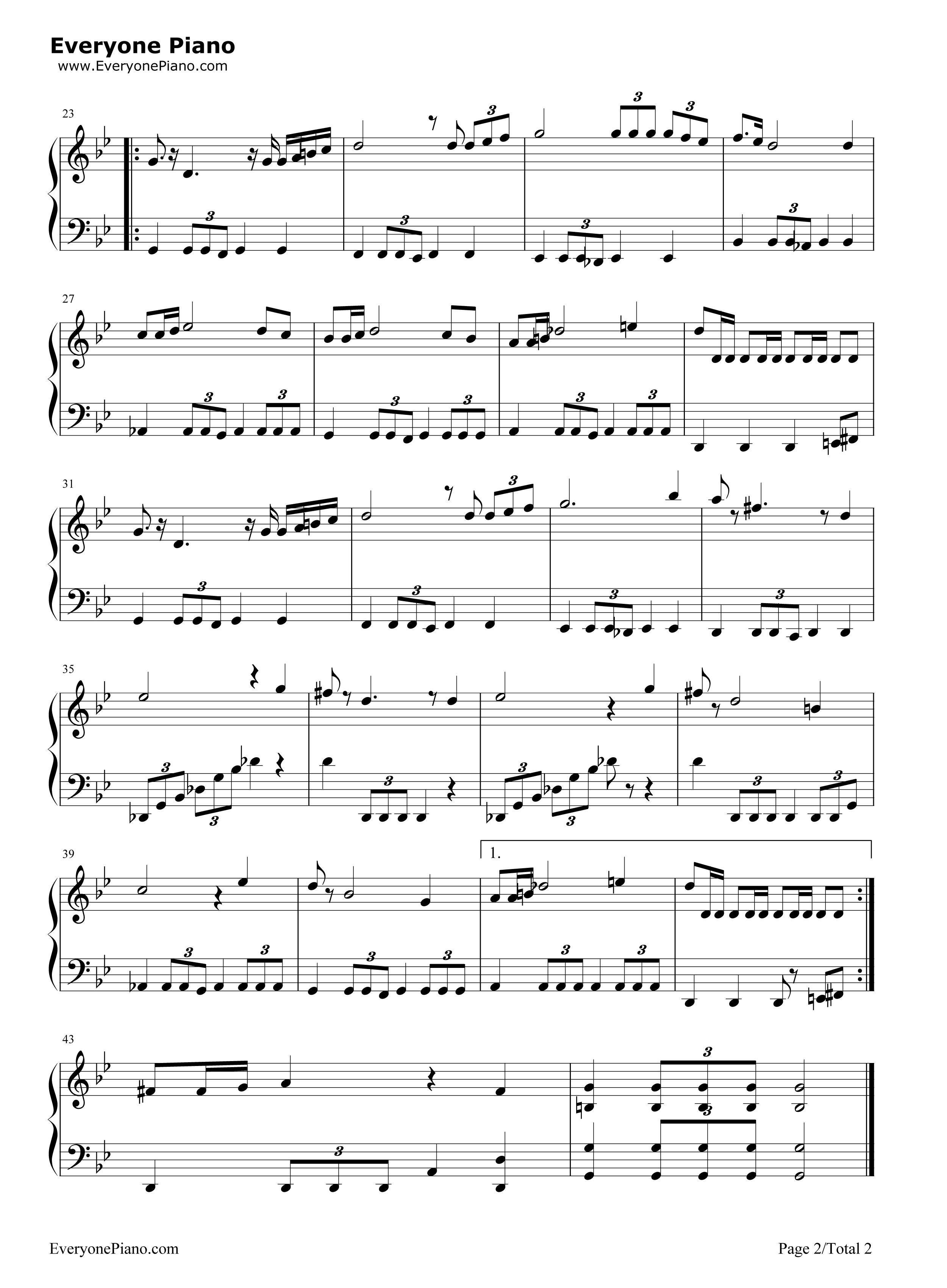 塞尔达主题曲钢琴谱_近滕浩治