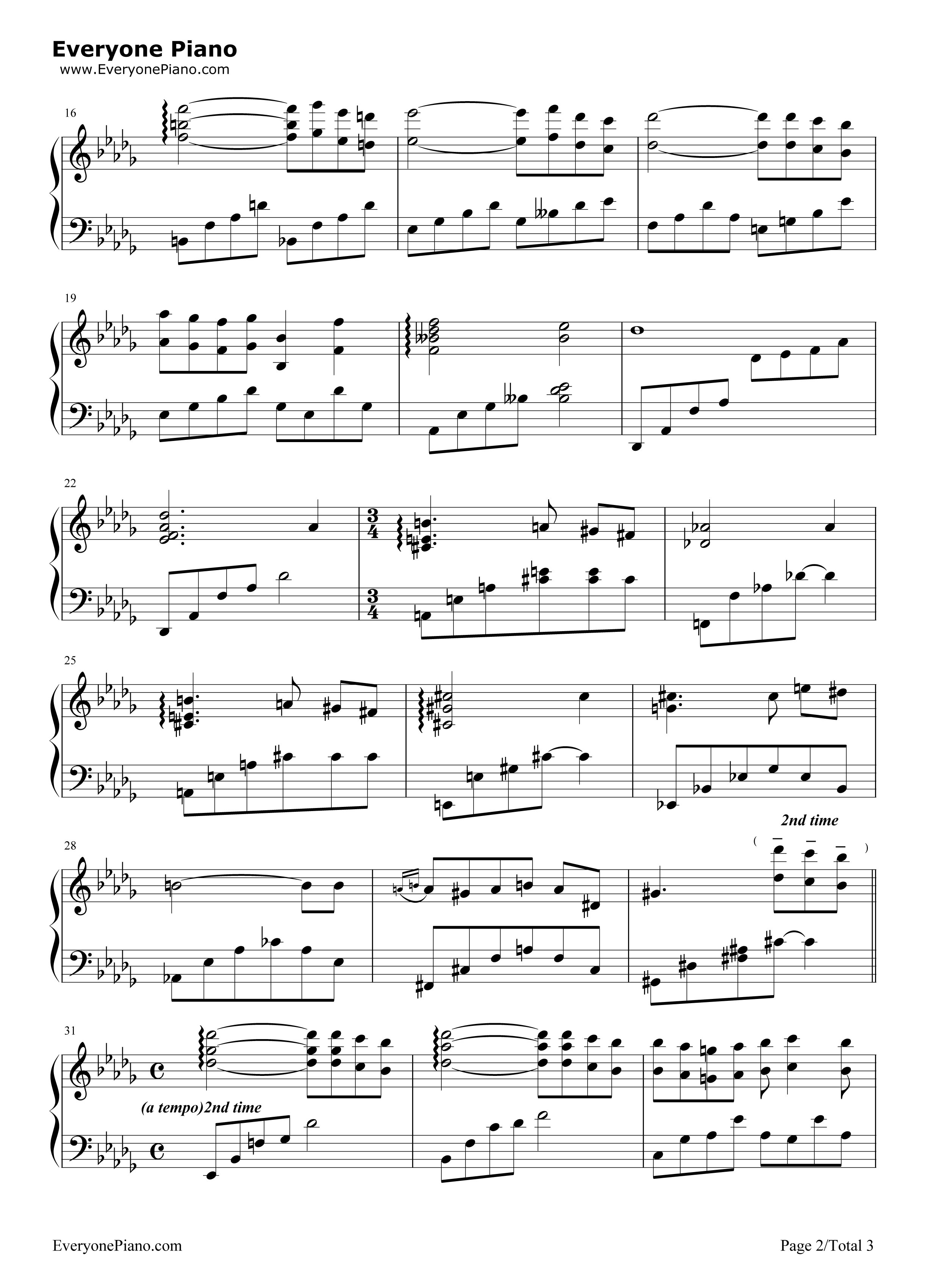 Nostalgia钢琴谱_久石让