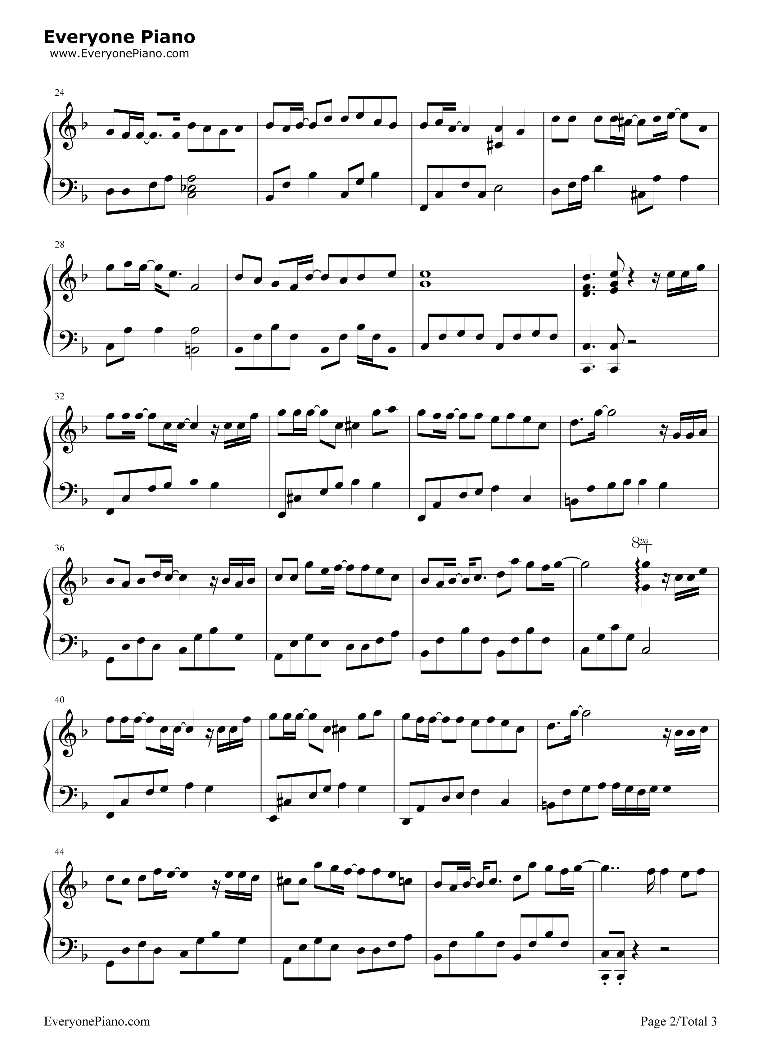 那些年简单版钢琴谱_胡夏