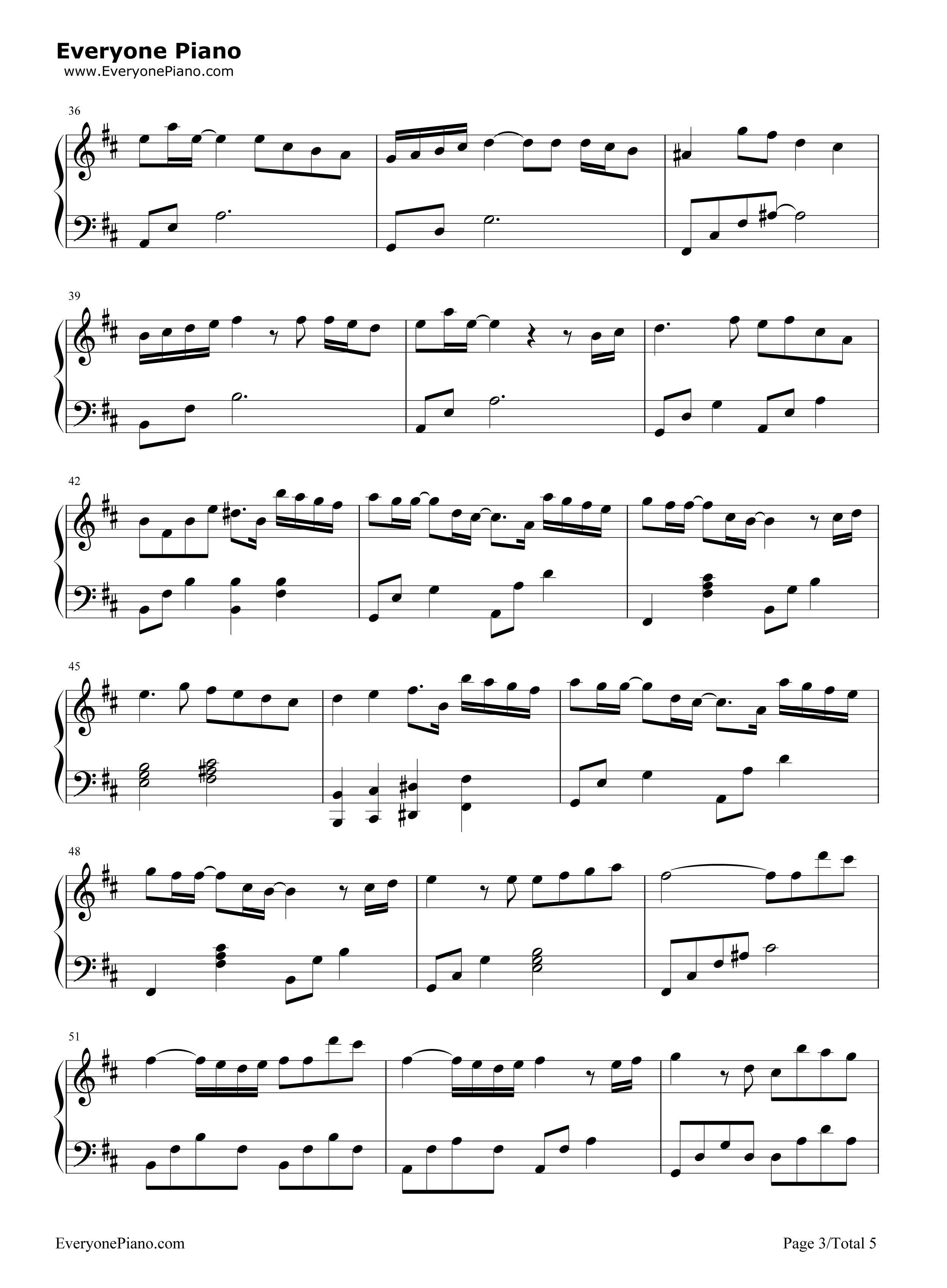 昔日钢琴谱_渡梓