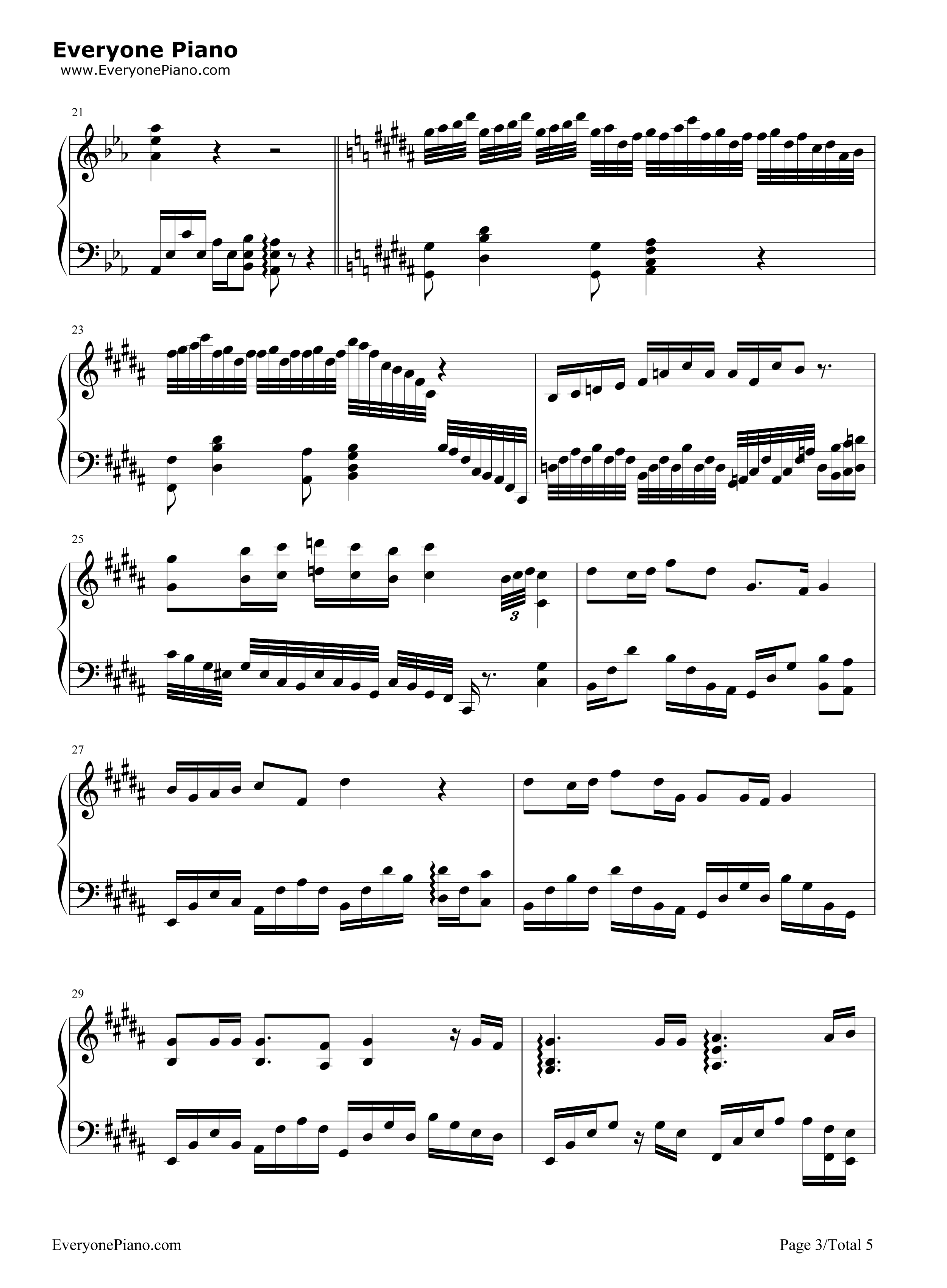 雾中列车钢琴谱_李健_王俊凯