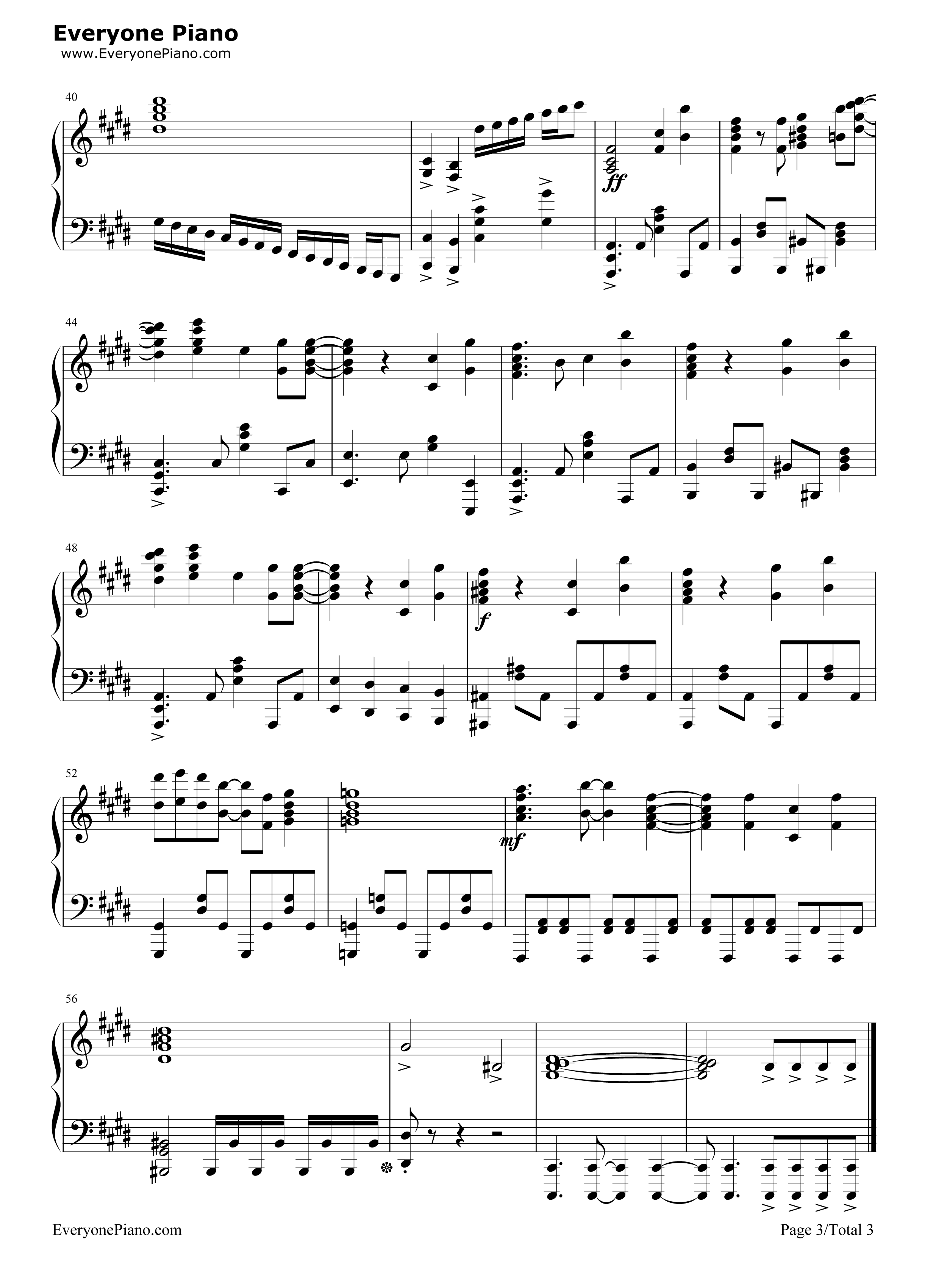 HYDRA钢琴谱_MYTH&ROID