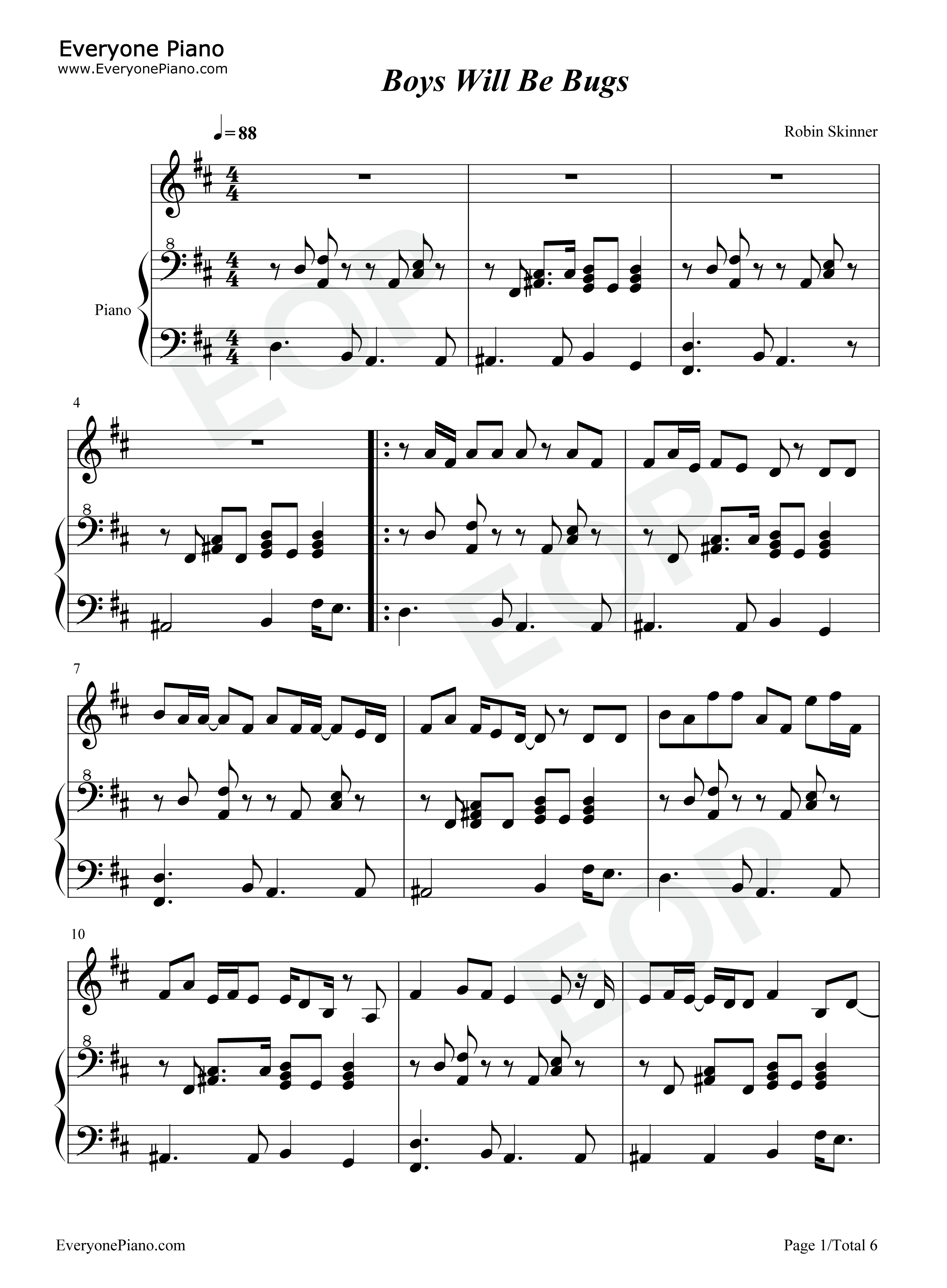 Boys_Will_Be_Bugs钢琴谱_Cavetown