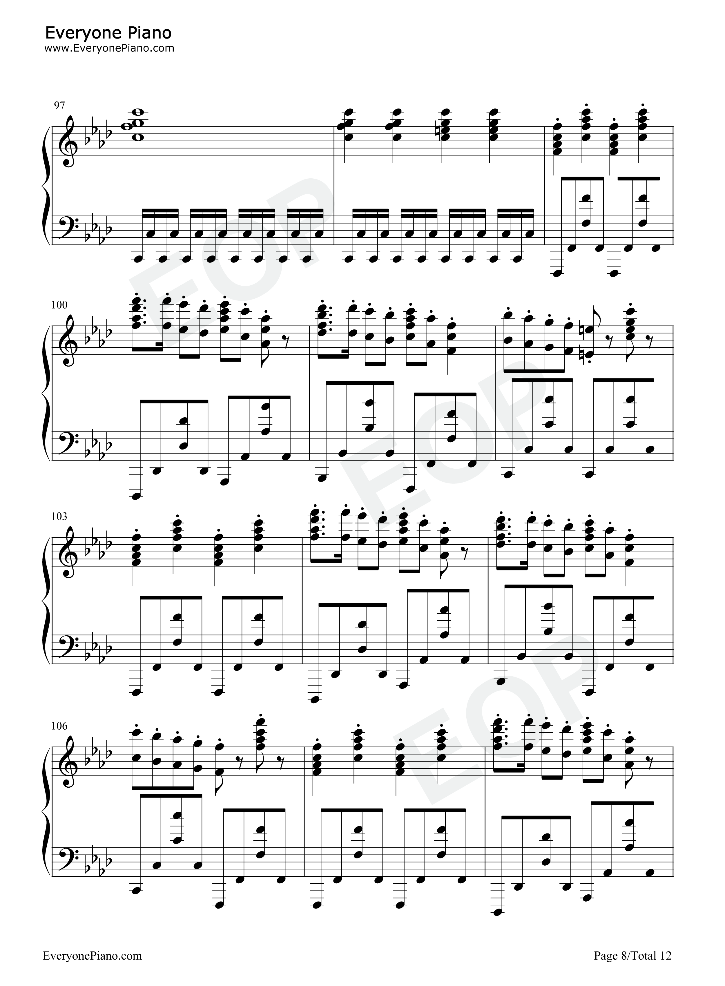 Moskau钢琴谱_Dschinghis_Khan