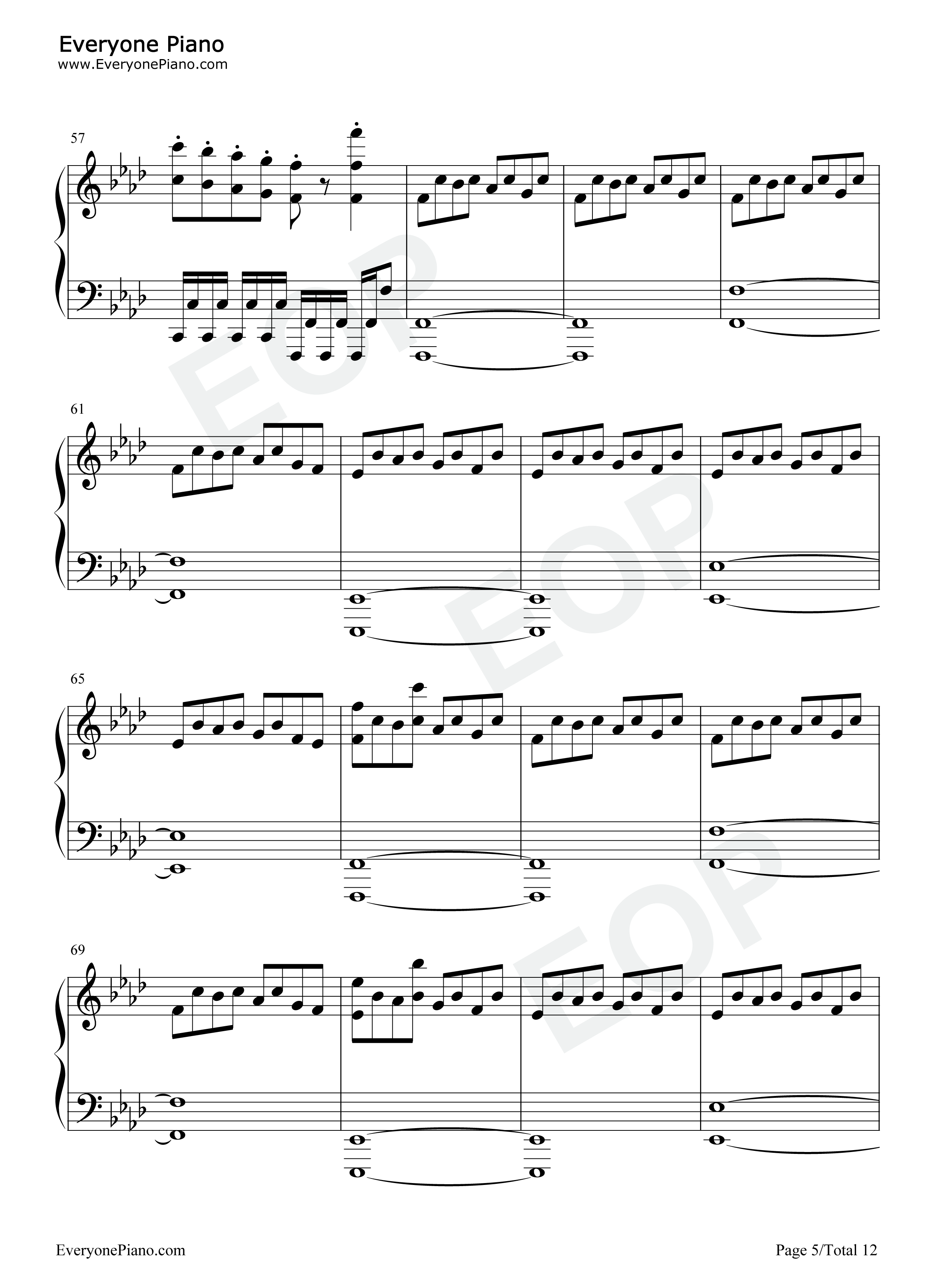 Moskau钢琴谱_Dschinghis_Khan