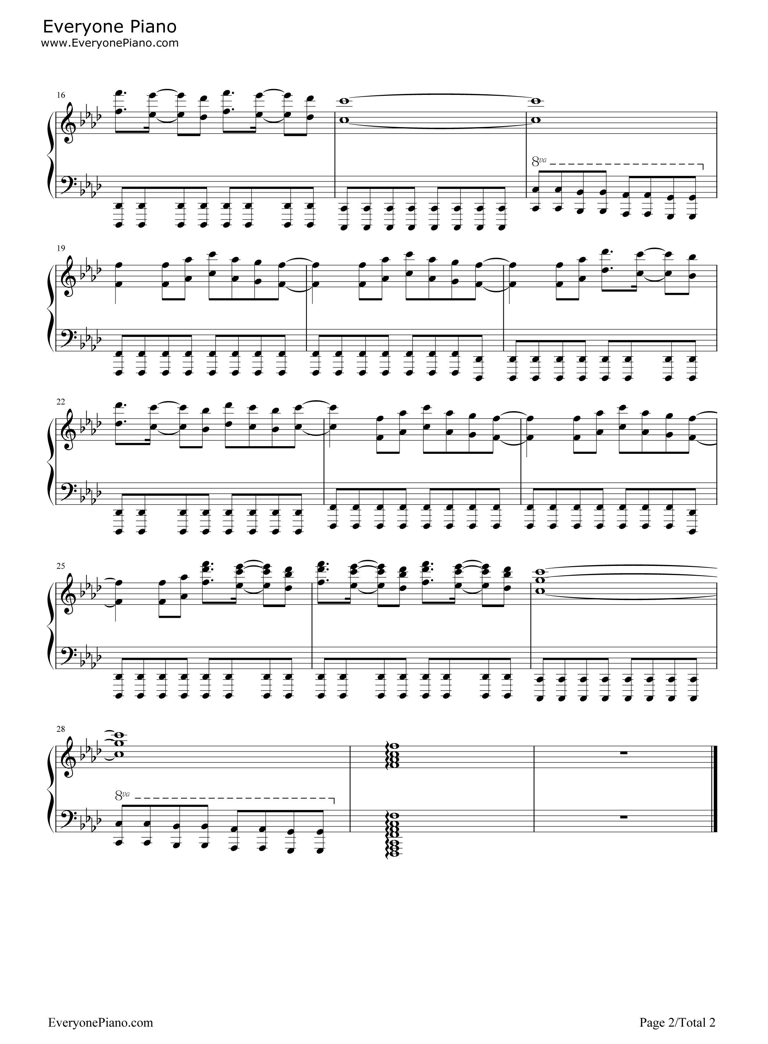 Just_Blue钢琴谱_Space