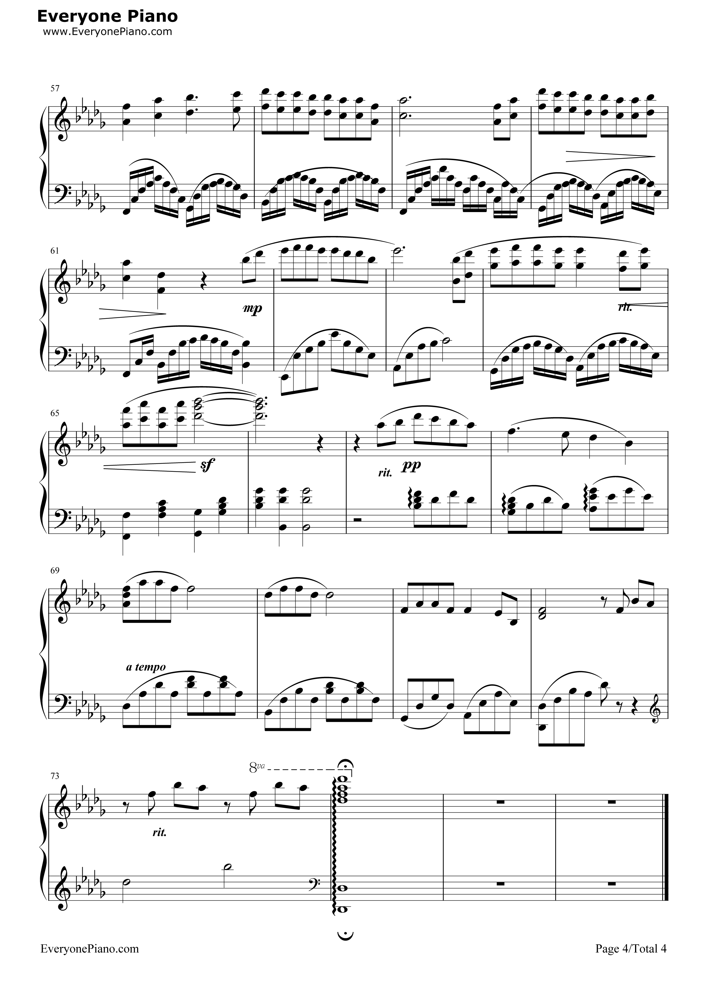 Colors_of_the_Wind钢琴谱_Vanessa_Williams　_凡妮莎·威廉斯