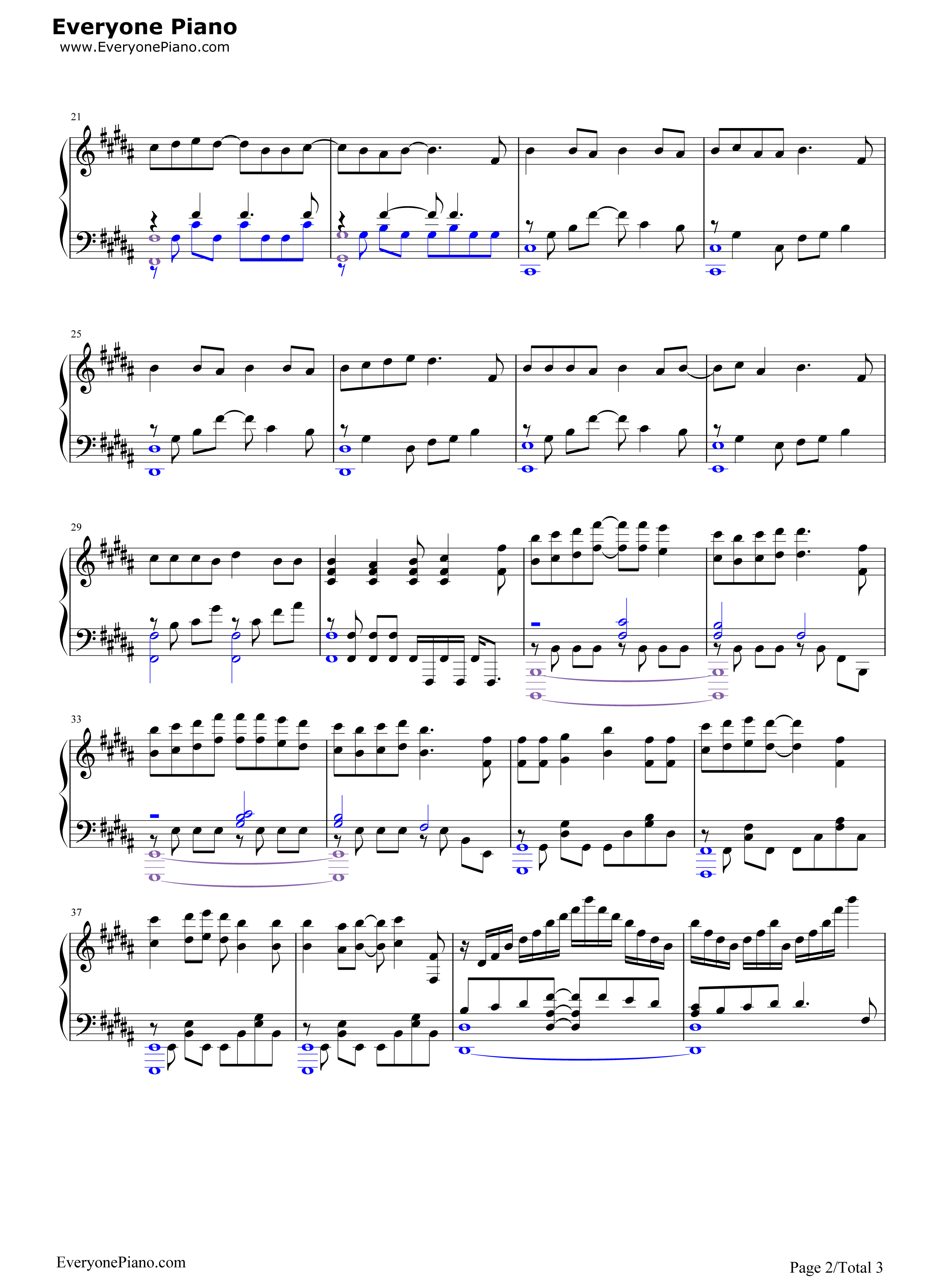 GO钢琴谱_BUMP_OF_CHICKEN