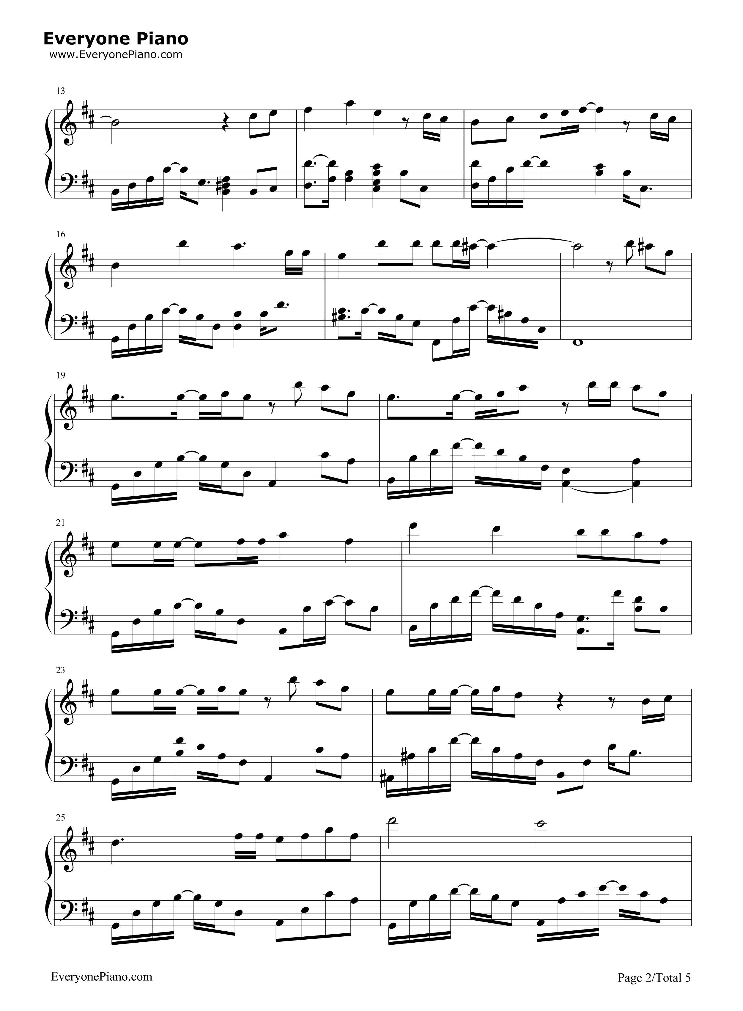 _名侦探柯南―迷宫的十字路口_主题曲钢琴谱_仓木麻衣