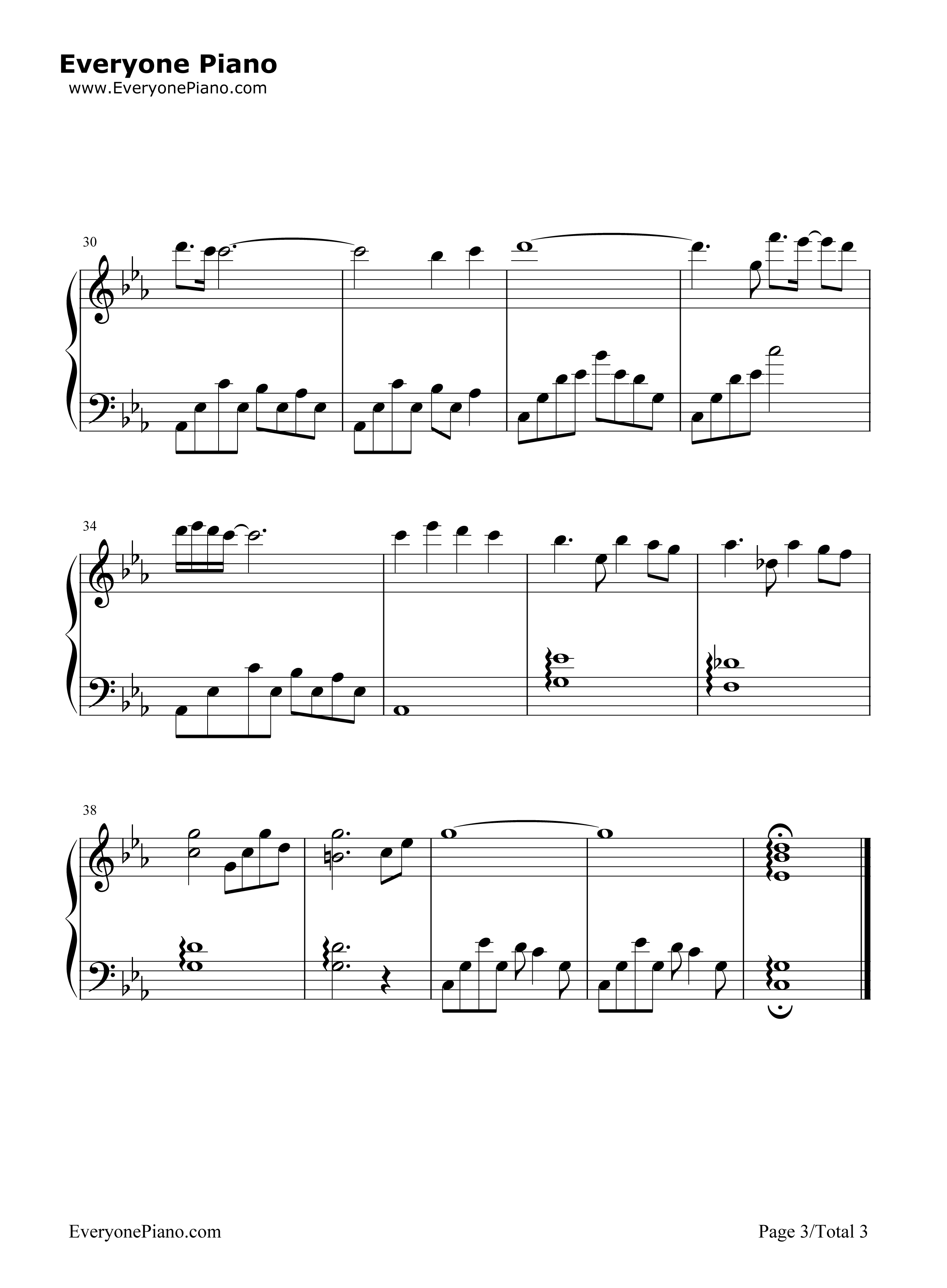 シータの决意钢琴谱_久石让_宫崎骏