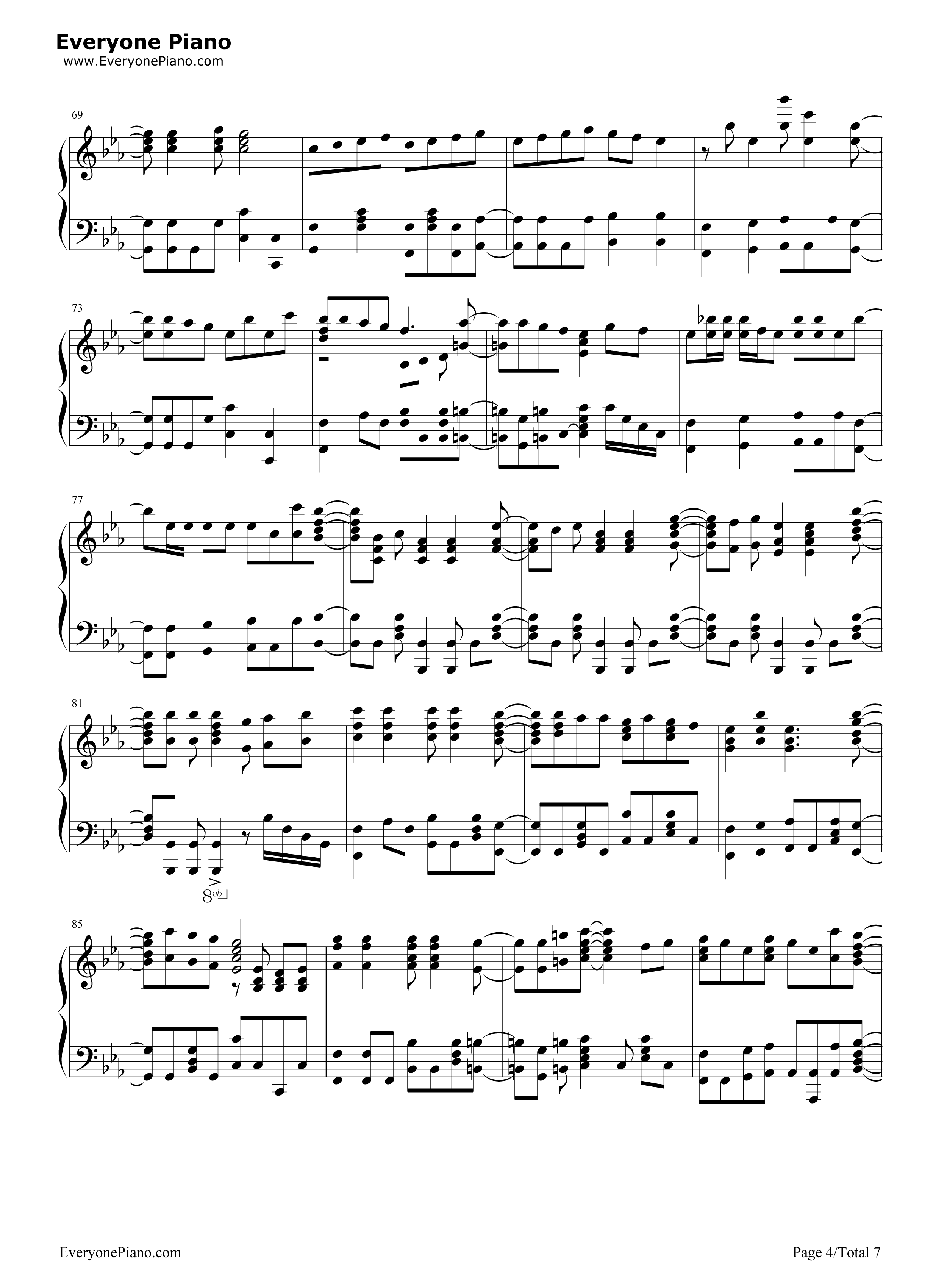 Daydream_Cafe钢琴谱_Petit_Rabbit's