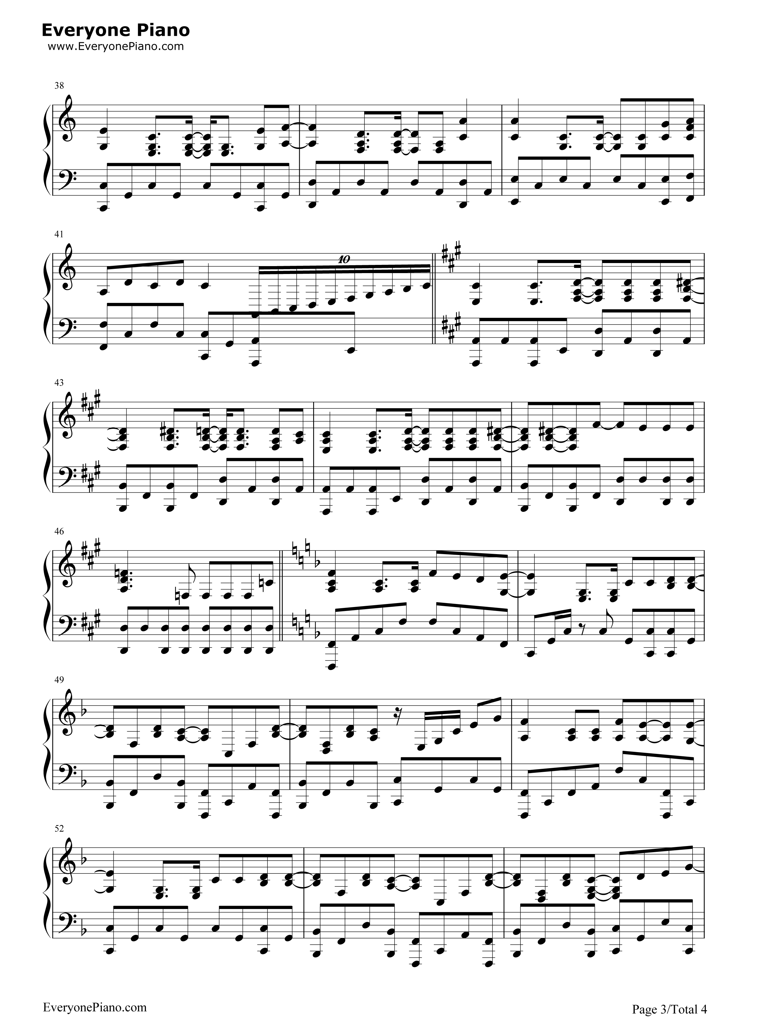 Just_Wanna_Be_With_You钢琴谱_歌舞青春3