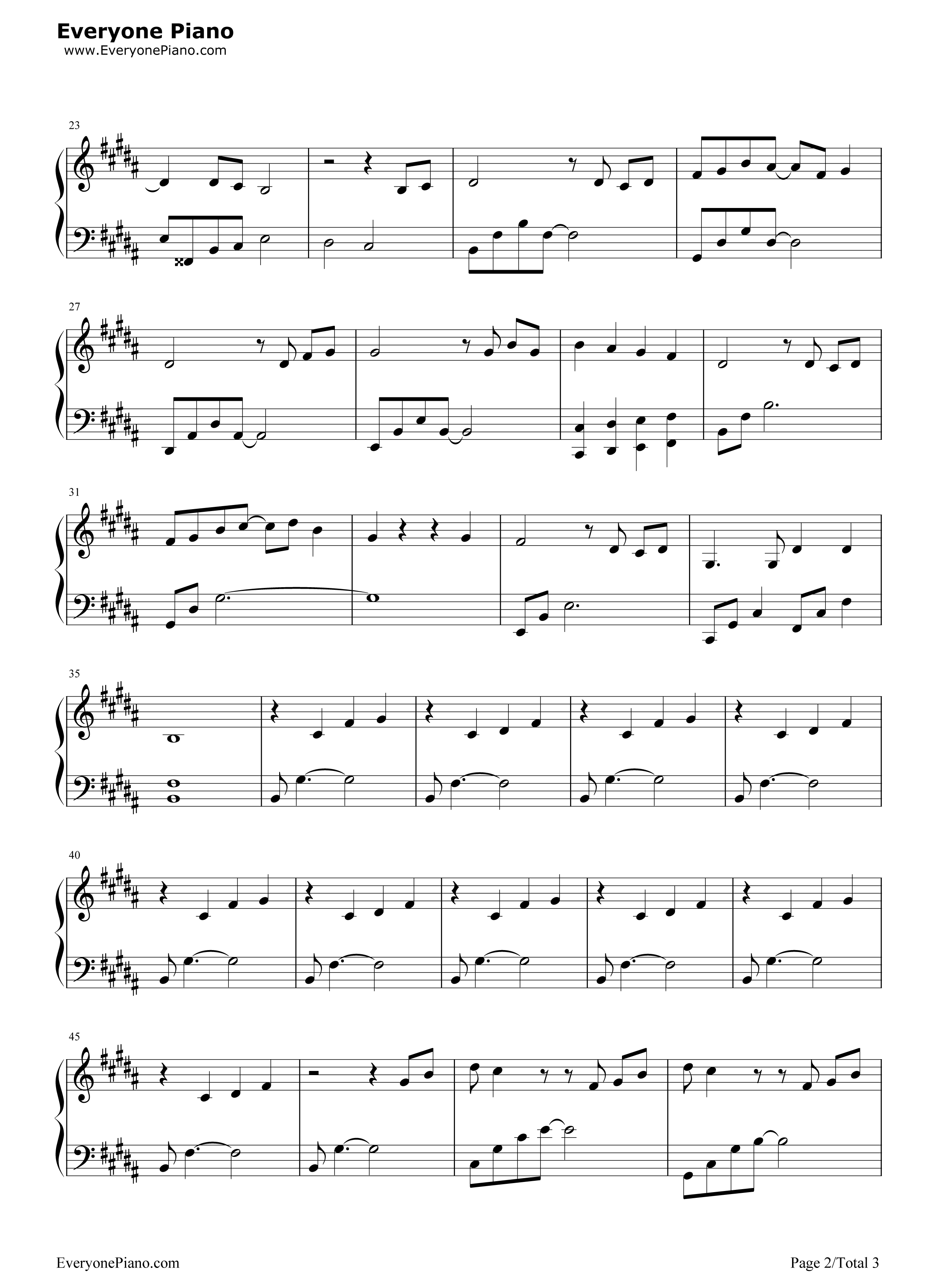 来日方长钢琴谱_薛之谦_黄龄