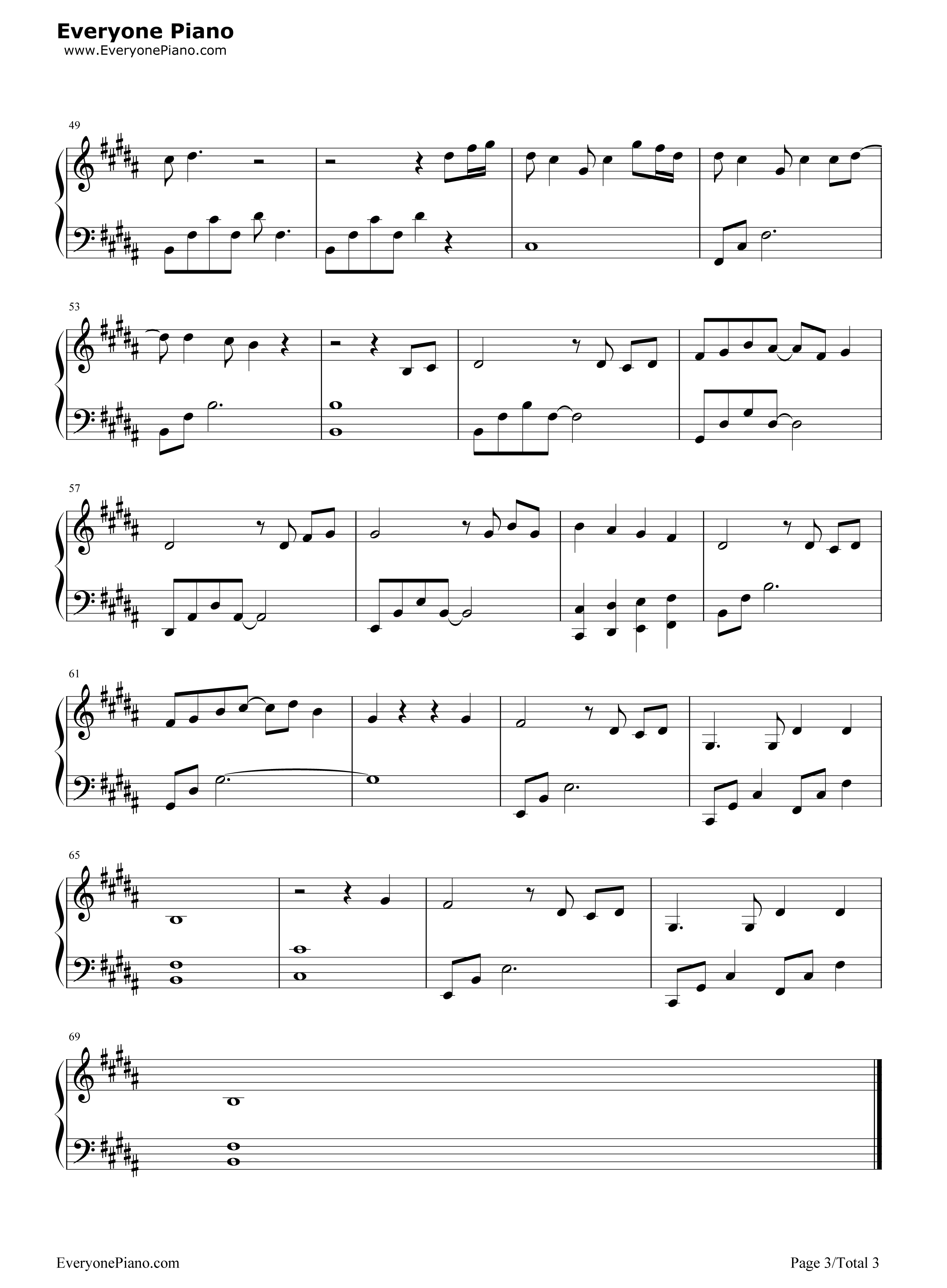 来日方长钢琴谱_薛之谦_黄龄