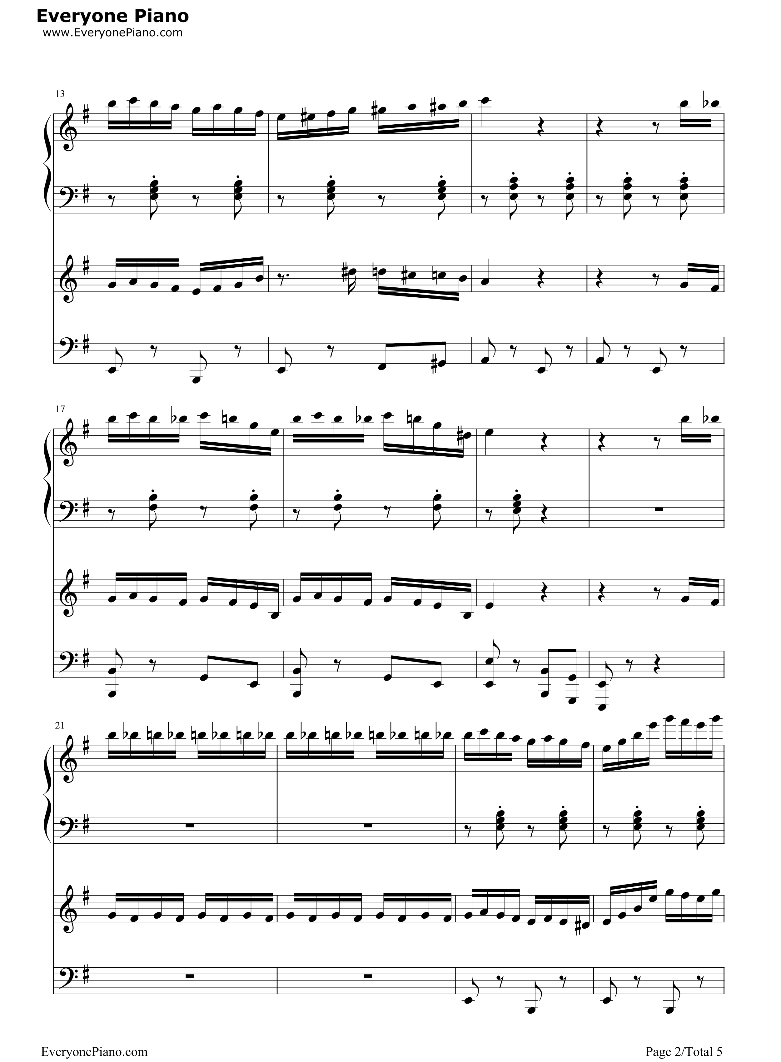 湘伦小雨四手联弹钢琴谱_周杰伦__桂纶镁