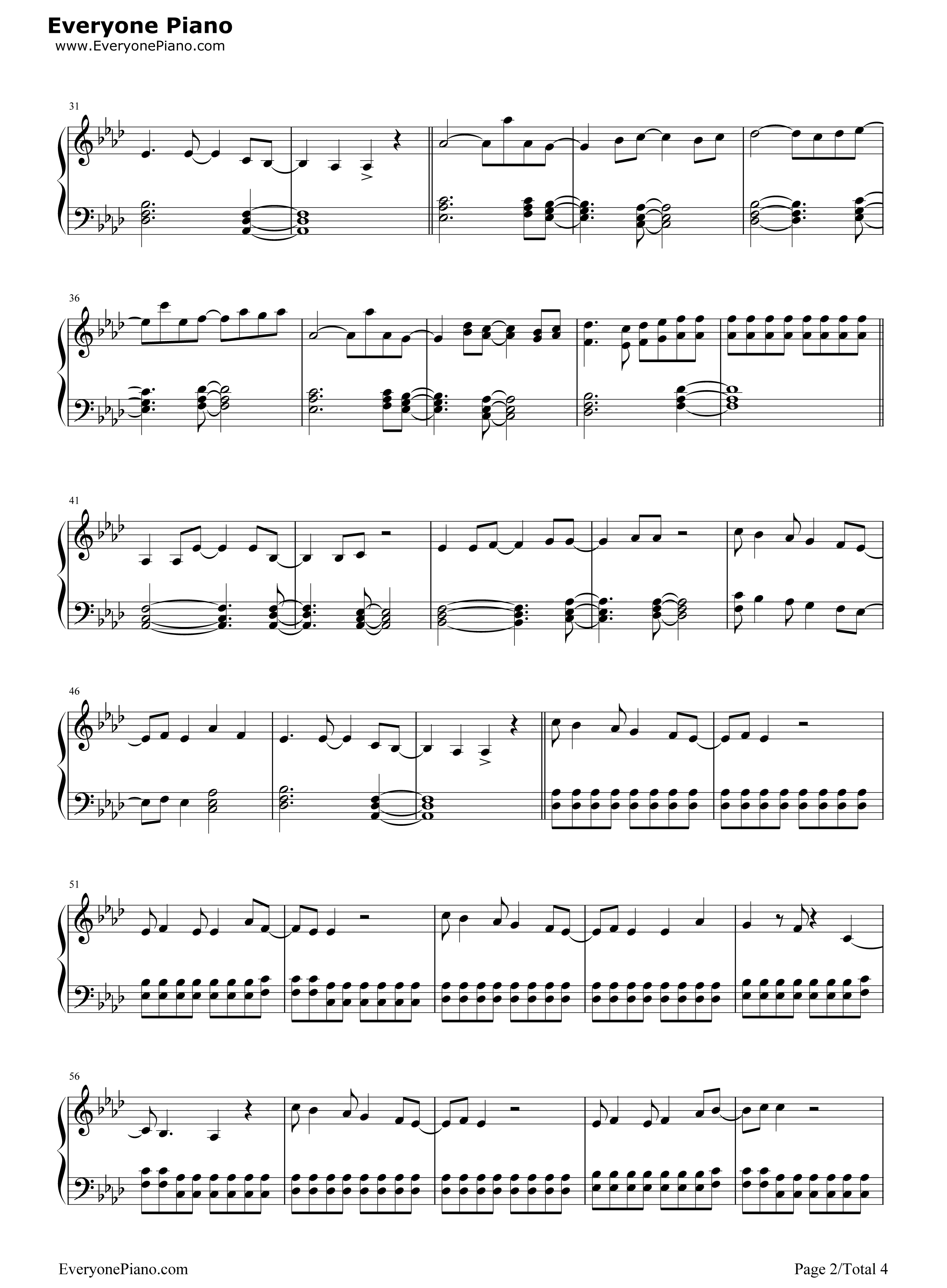 Stay_the_Night钢琴谱_Zedd&Hayley_Williams