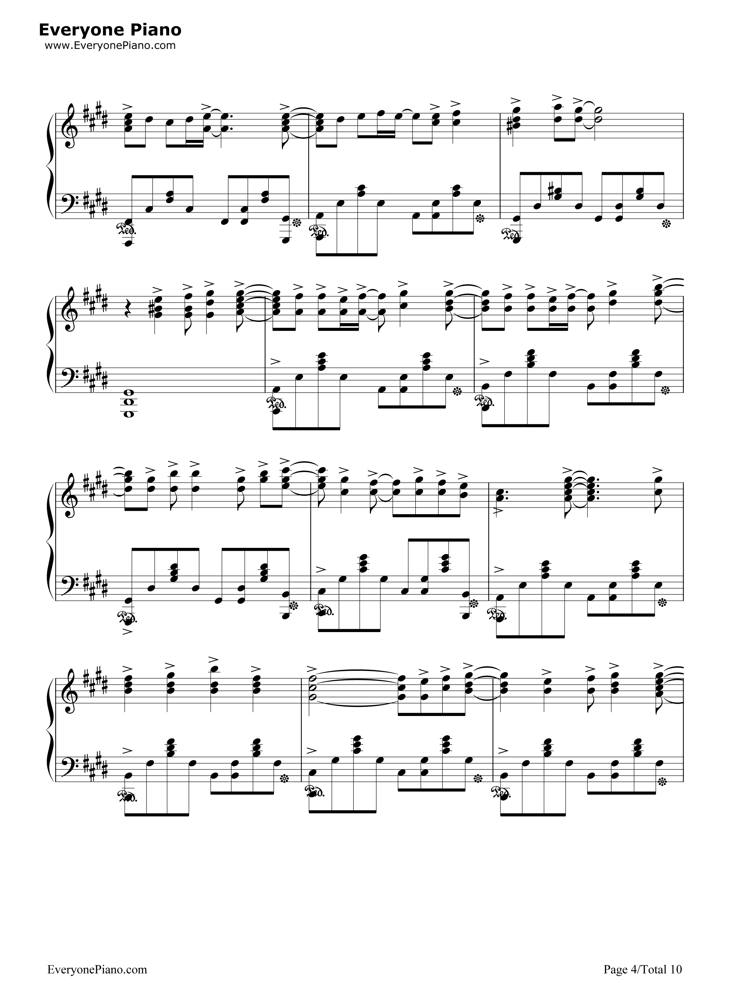 God_knows...钢琴谱_平野绫