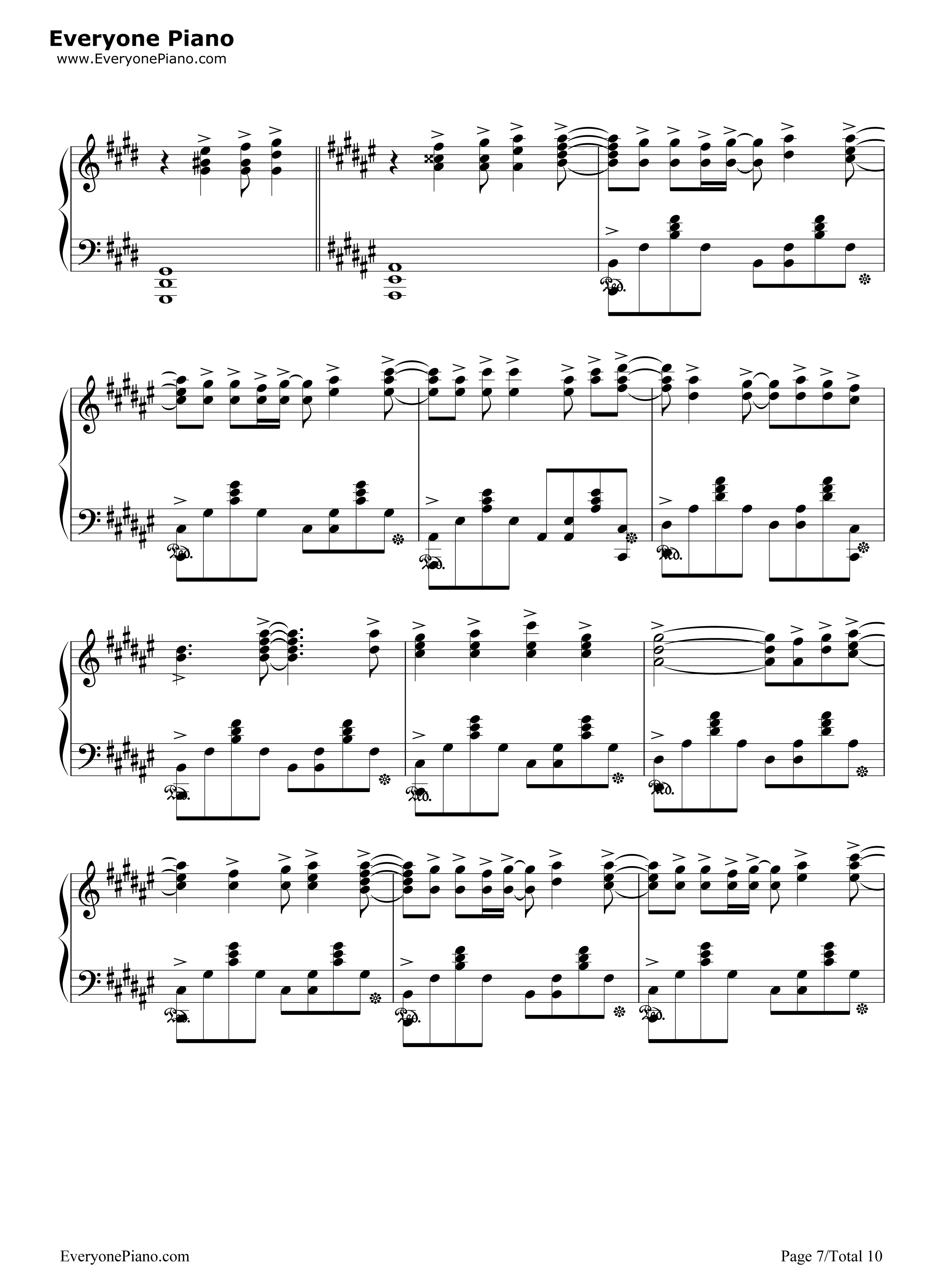 God_knows...钢琴谱_平野绫