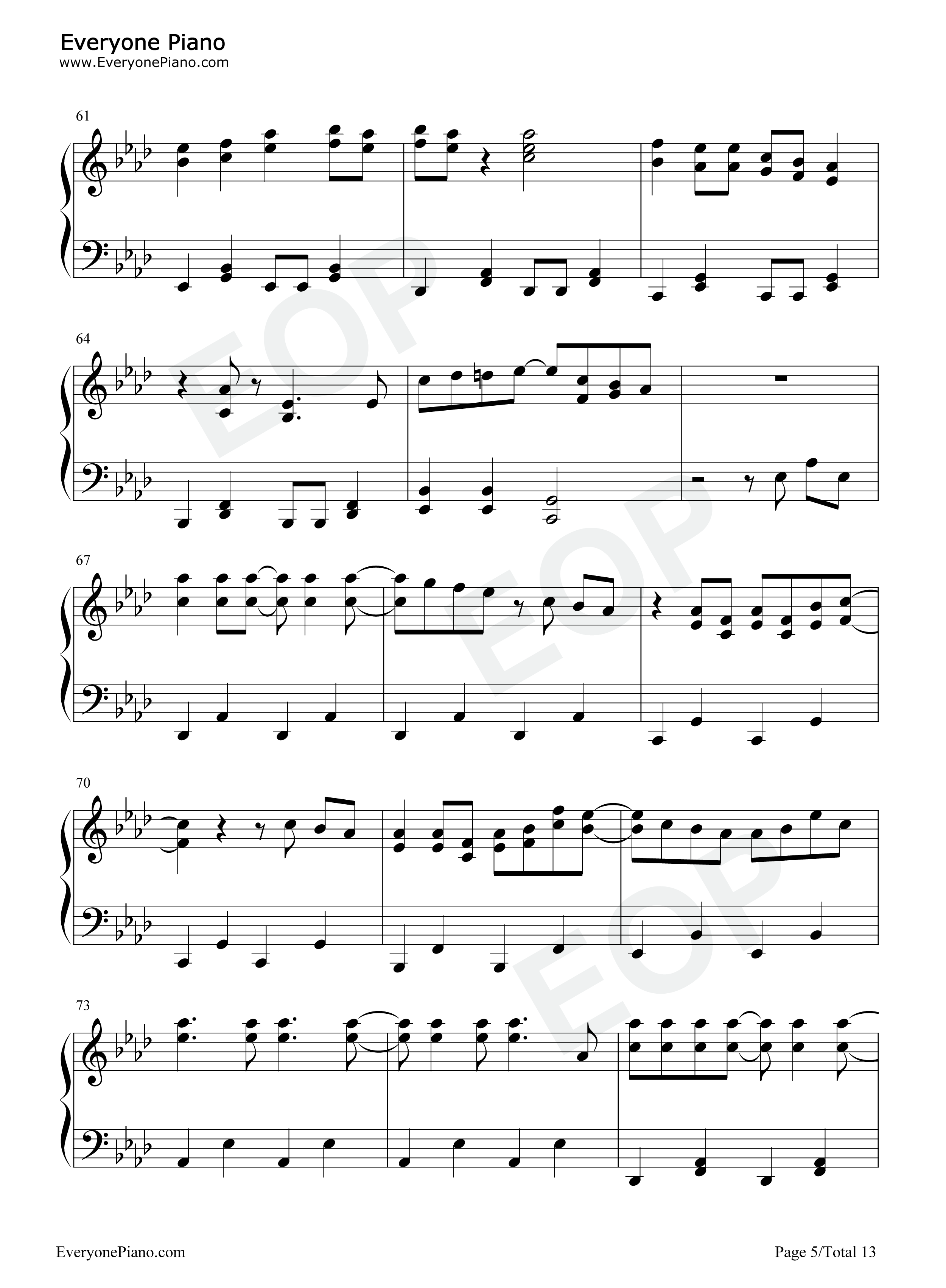 想像フォレスト钢琴谱_IA