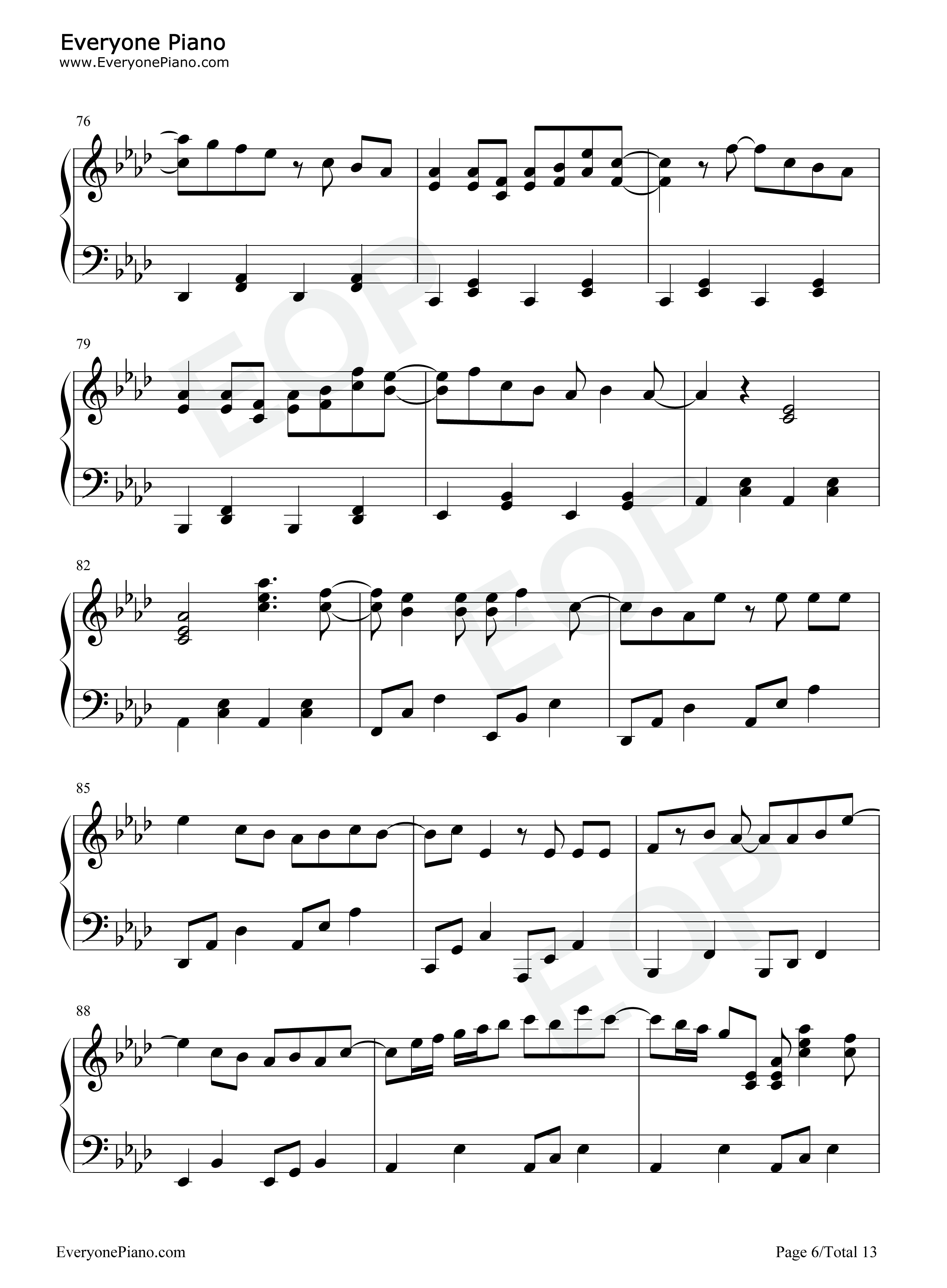 想像フォレスト钢琴谱_IA