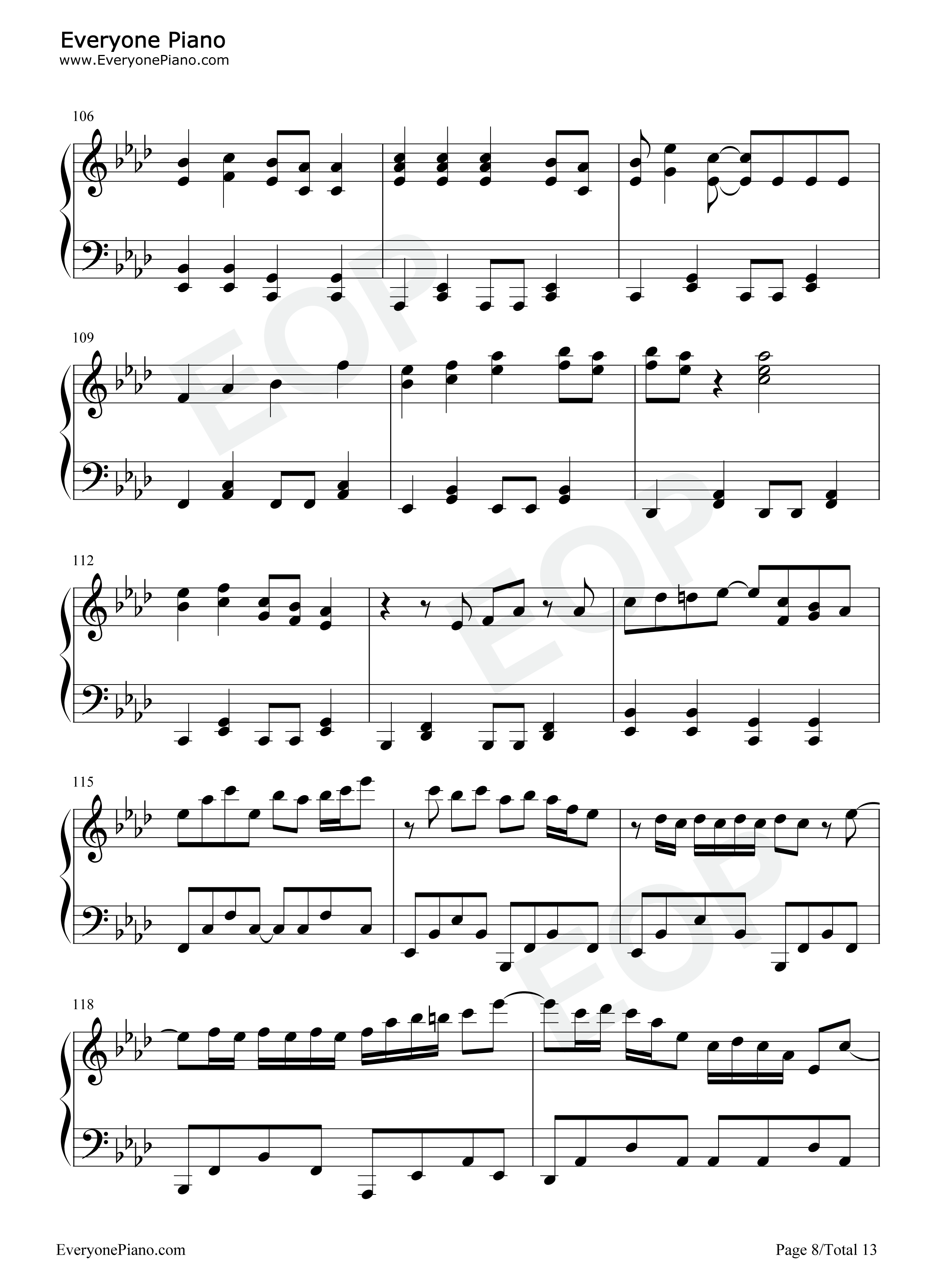 想像フォレスト钢琴谱_IA