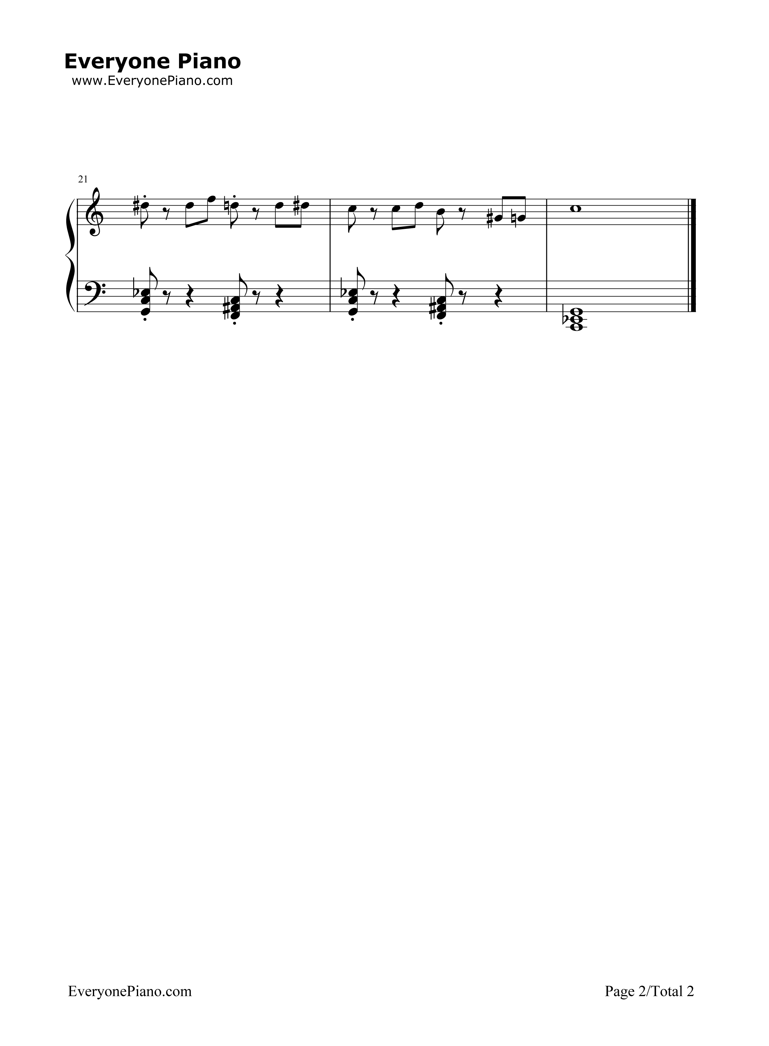 The_Game_is_On钢琴谱_David_Arnold_and_Michael_Price