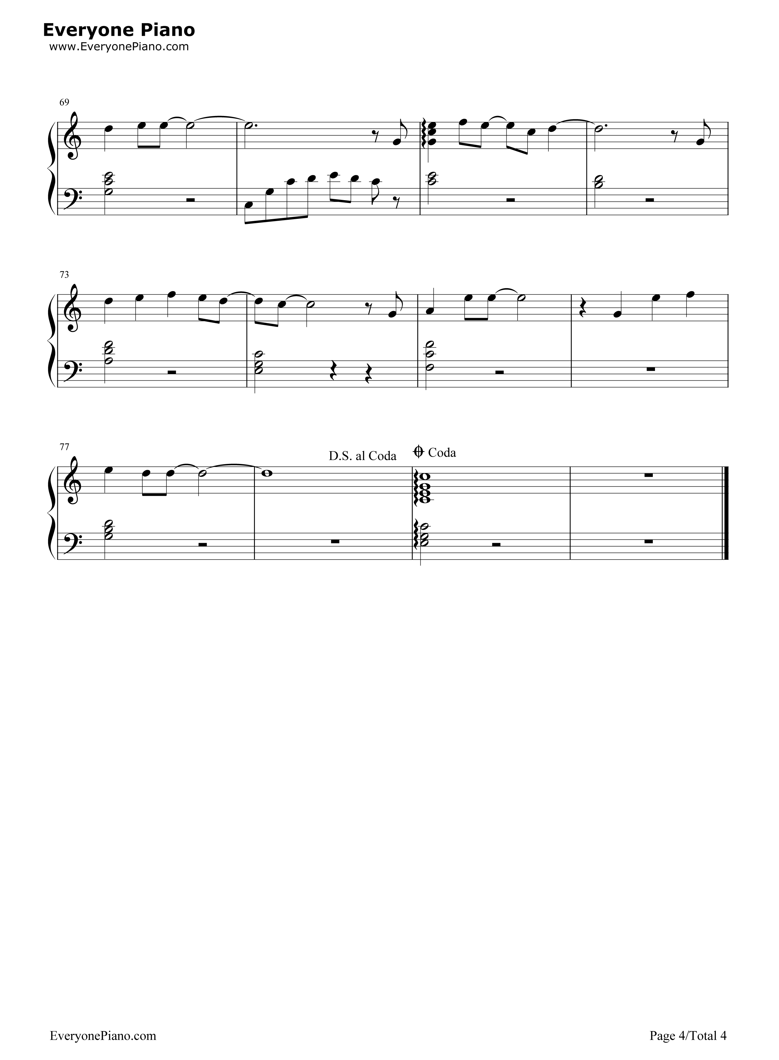 ガーネット钢琴谱_奥华子